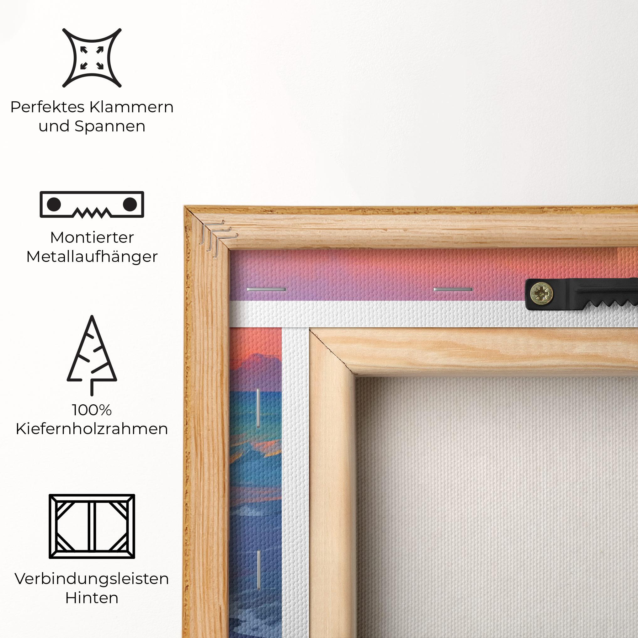 Leinwandbild Dreamy Beach Sunset mockup 5