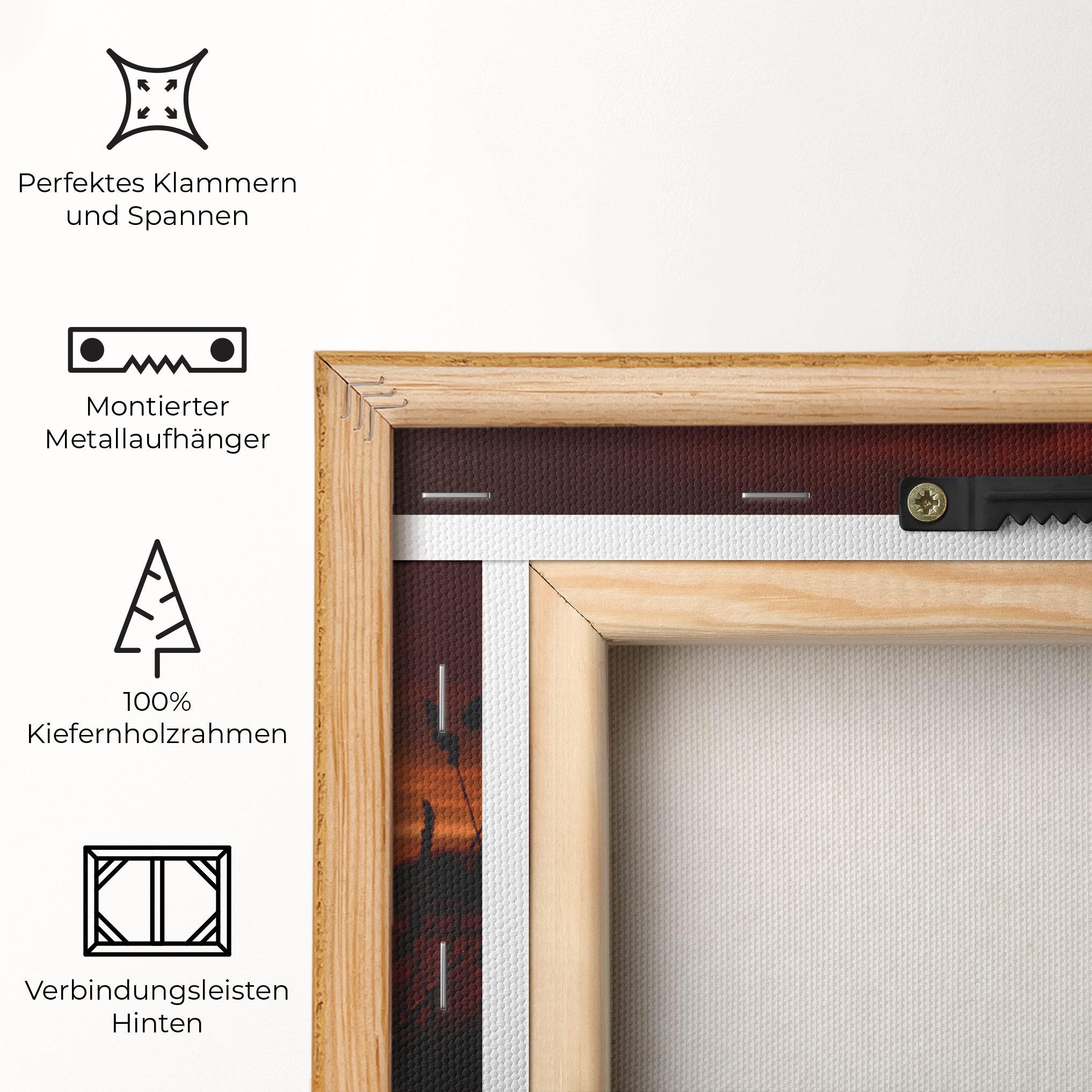 Leinwandbild Field Shilouette mockup 5