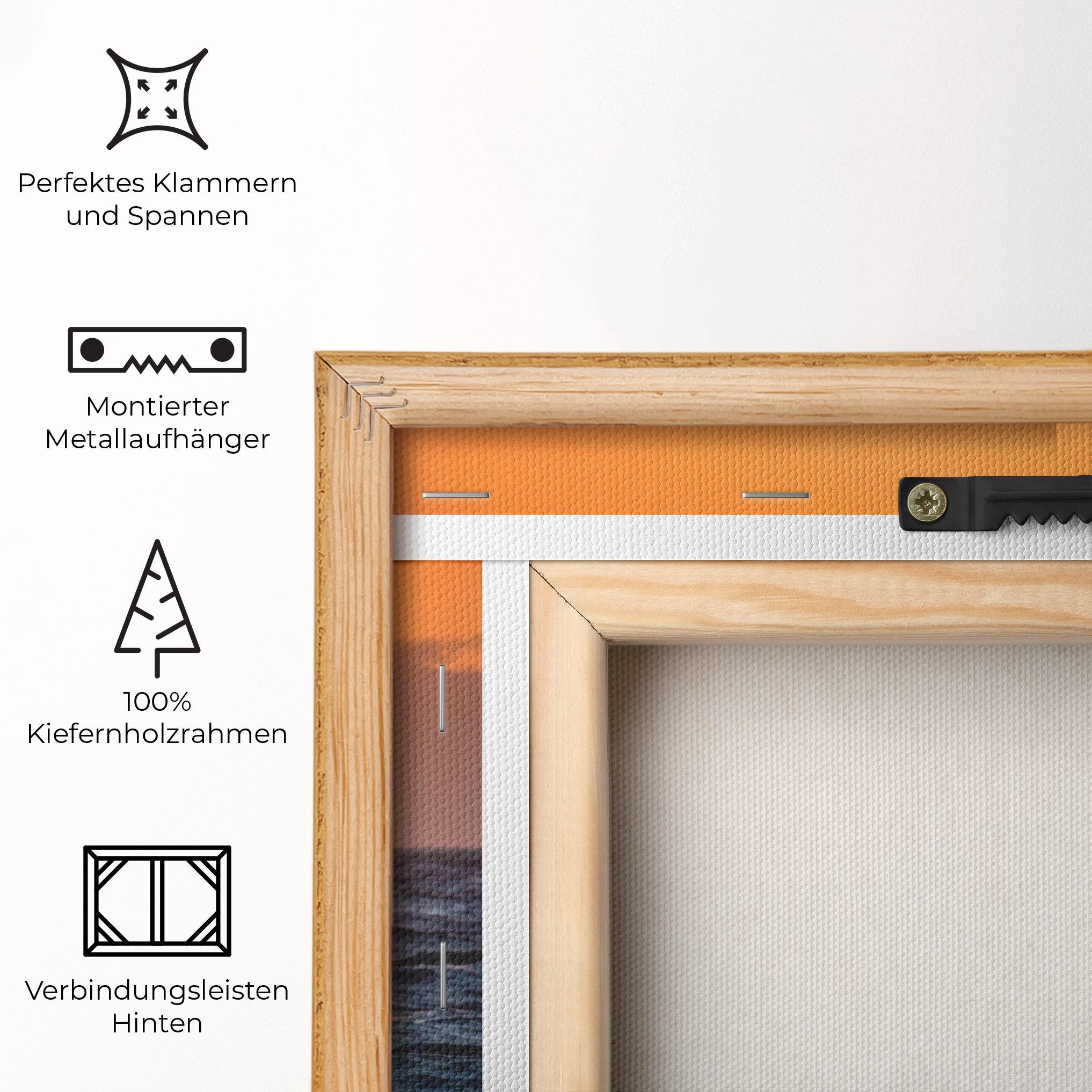 Leinwandbild Morning Waves mockup 5