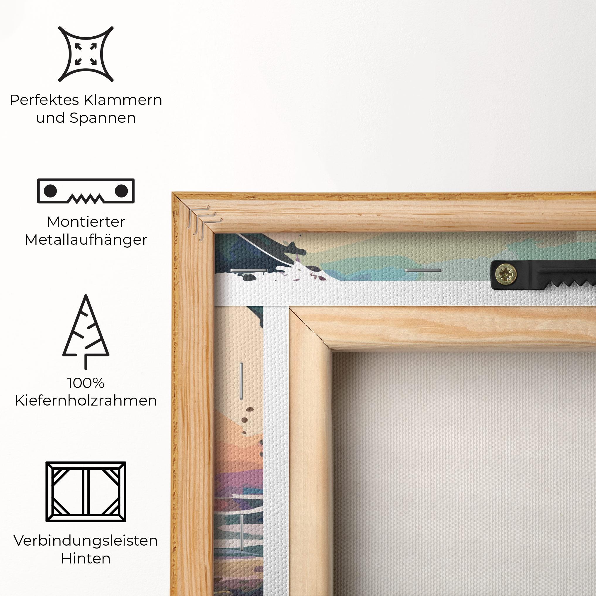 Leinwandbild Sunrise Art mockup 5