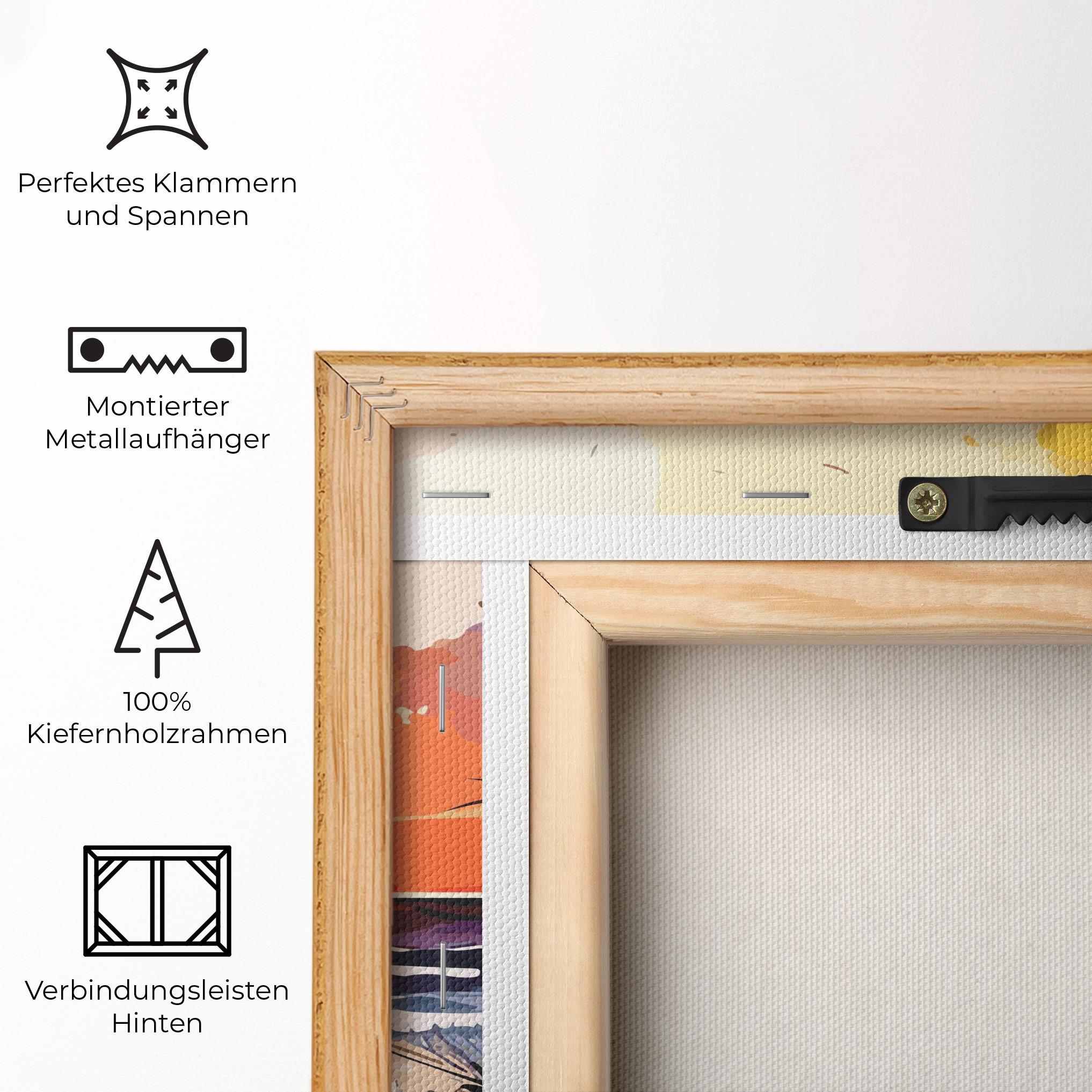 Leinwandbild Sunset Art View mockup 5