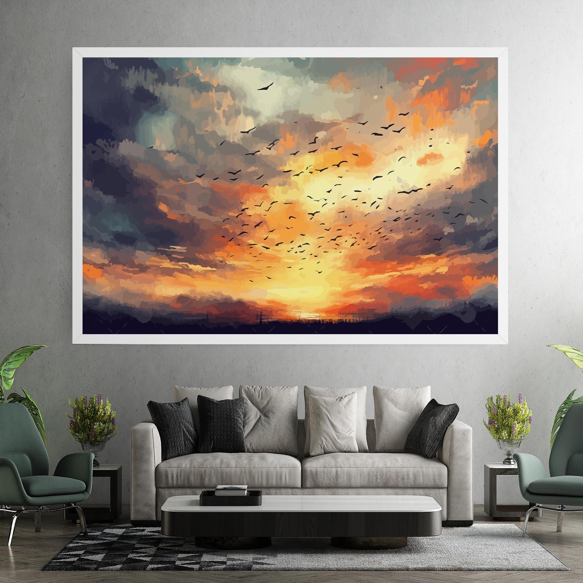 Leinwandbild Majestic Sunset mockup 7
