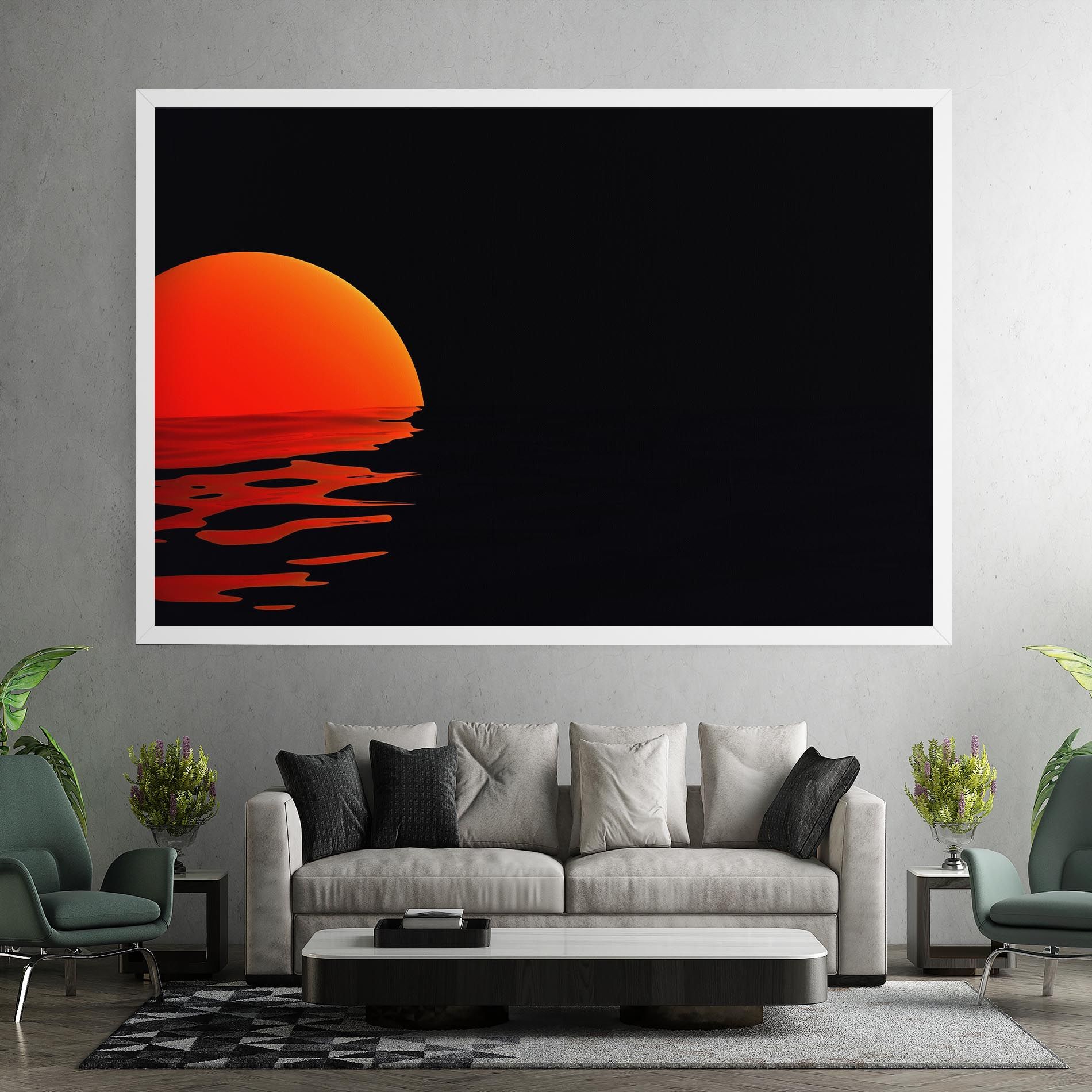 Red Evening Sunset mockup 7