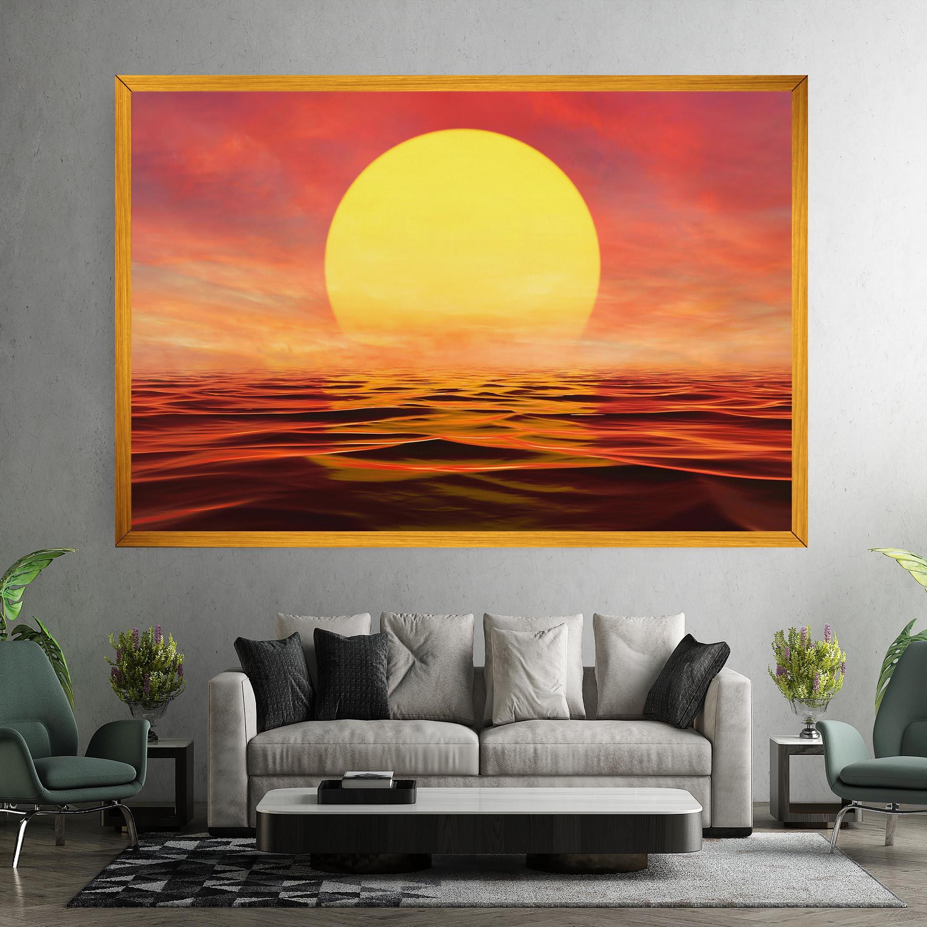 Leinwandbild Clouds Reflection Sky mockup 7