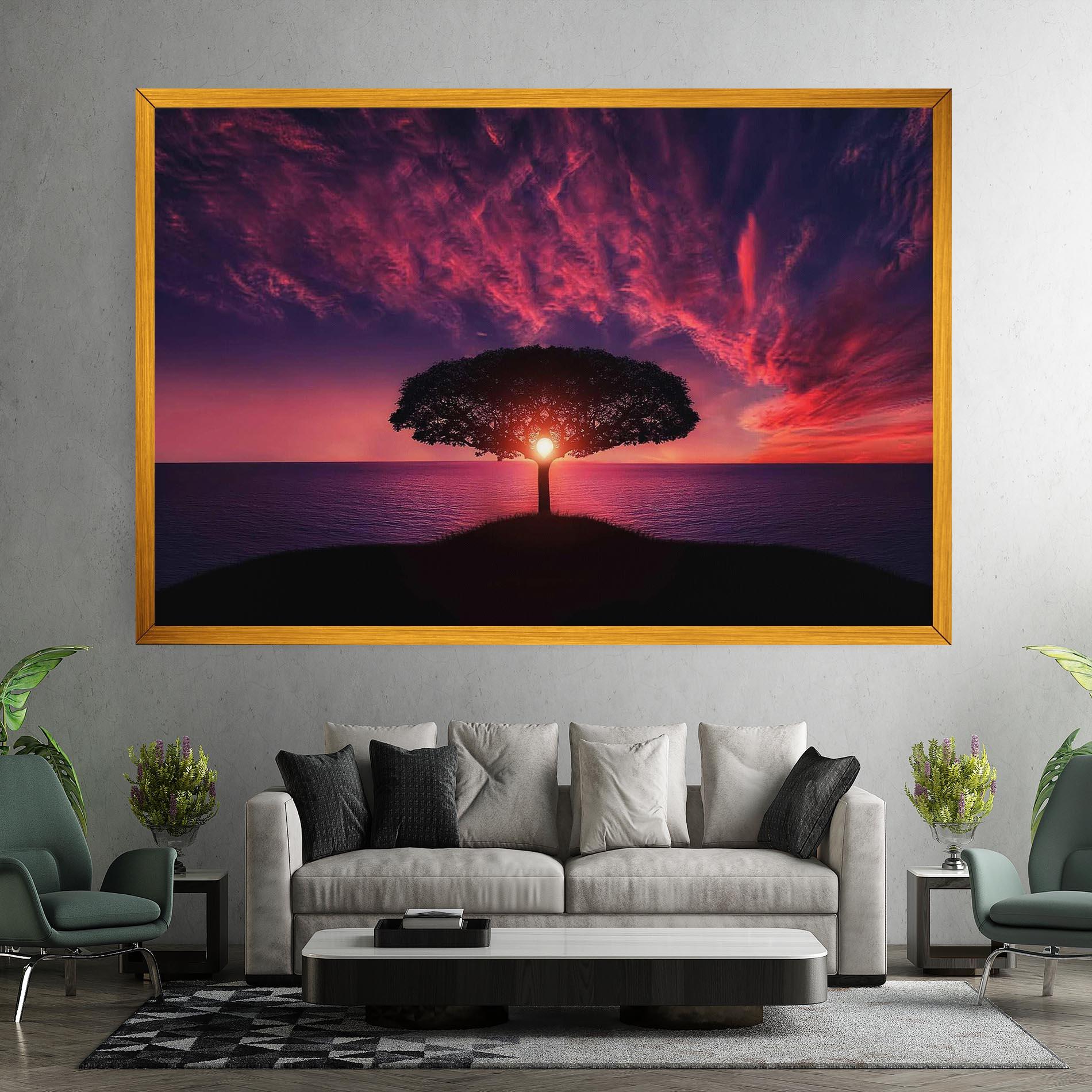 Leinwandbild Sun Tree mockup 7