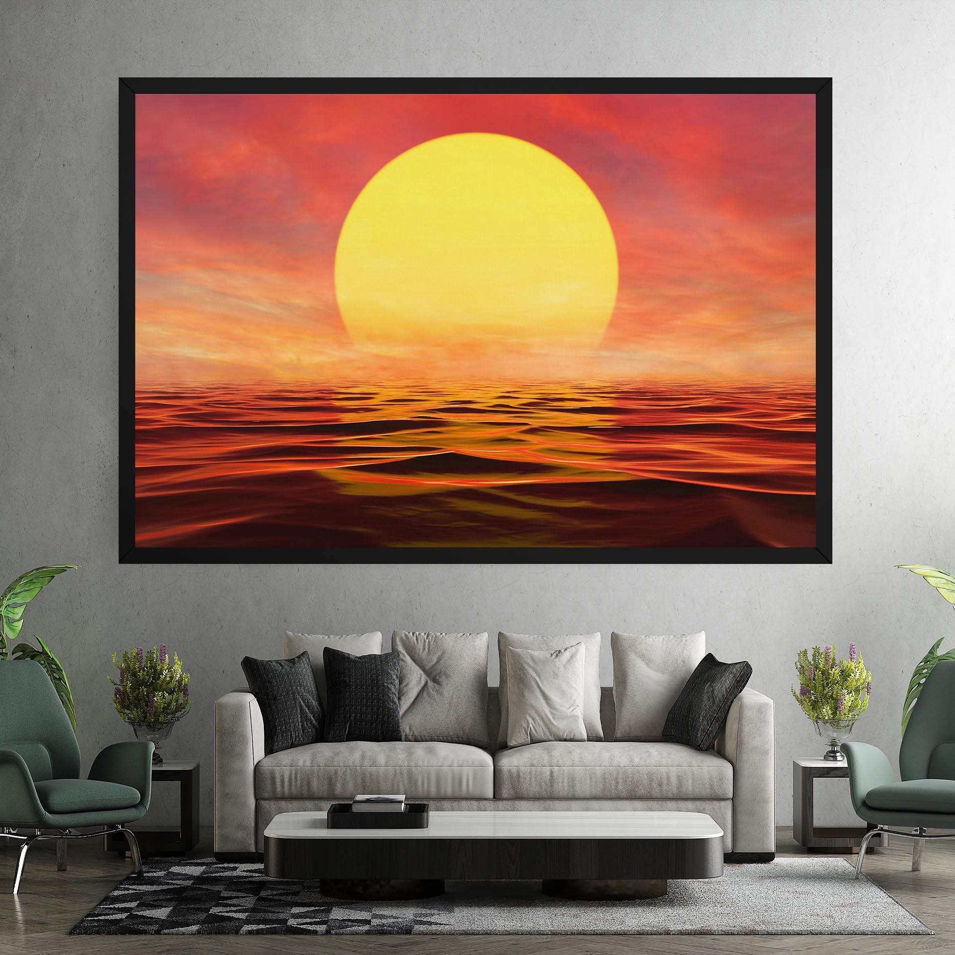 Leinwandbild Clouds Reflection Sky mockup 7