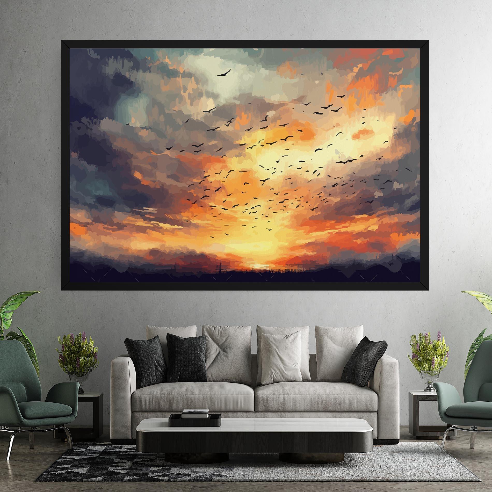 Leinwandbild Majestic Sunset mockup 7