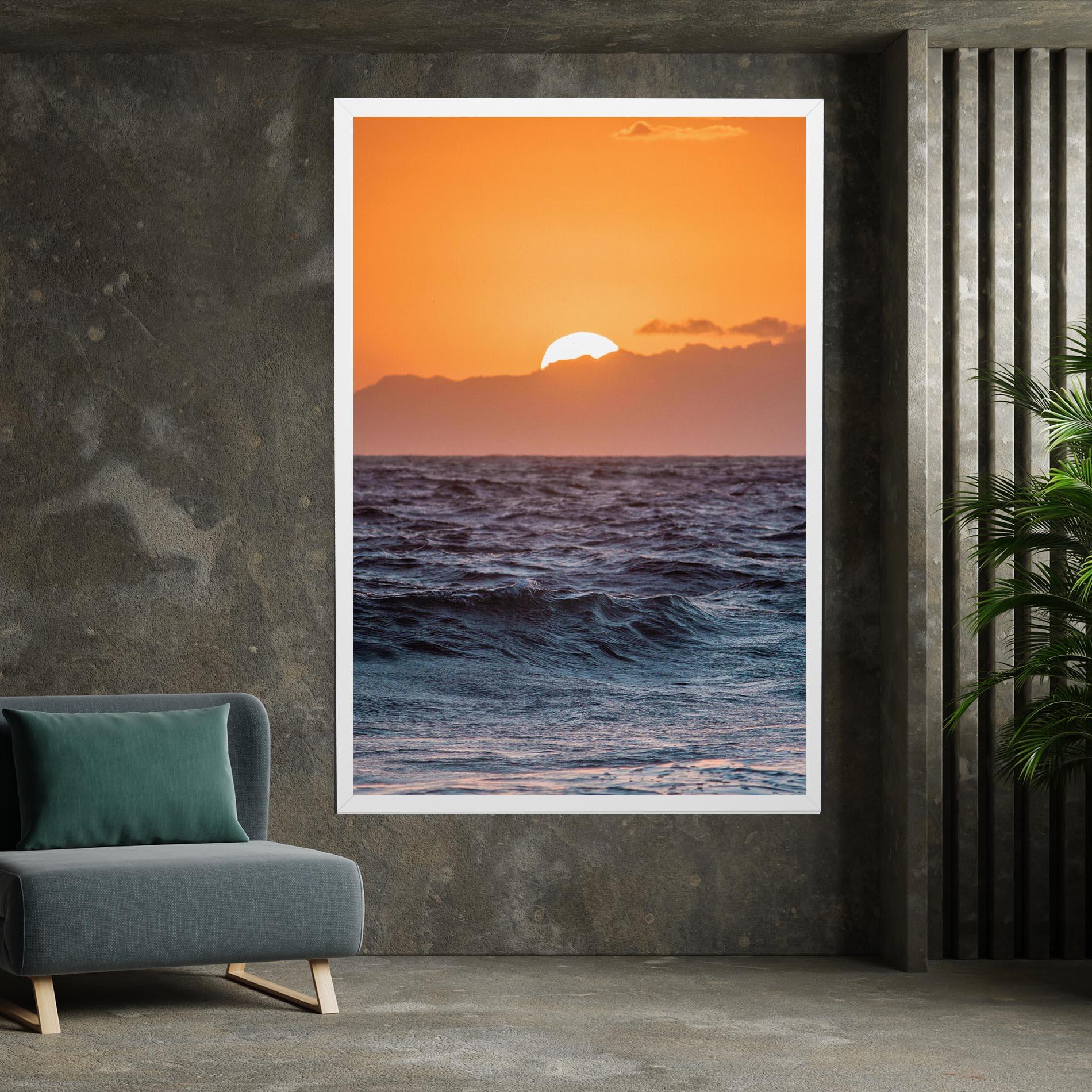 Leinwandbild Morning Waves mockup 7