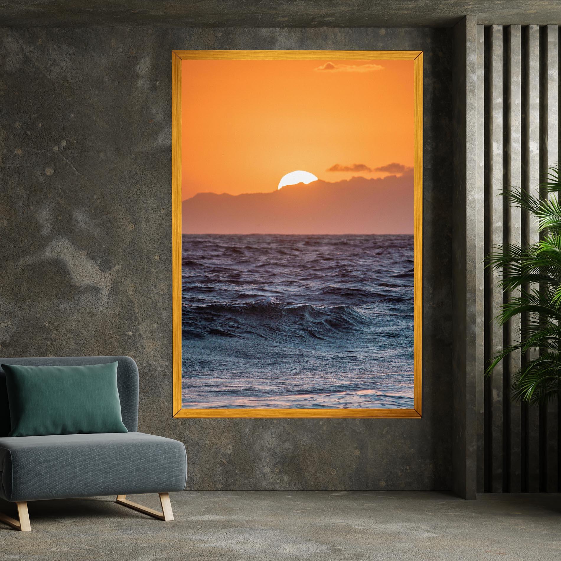 Leinwandbild Morning Waves mockup 7