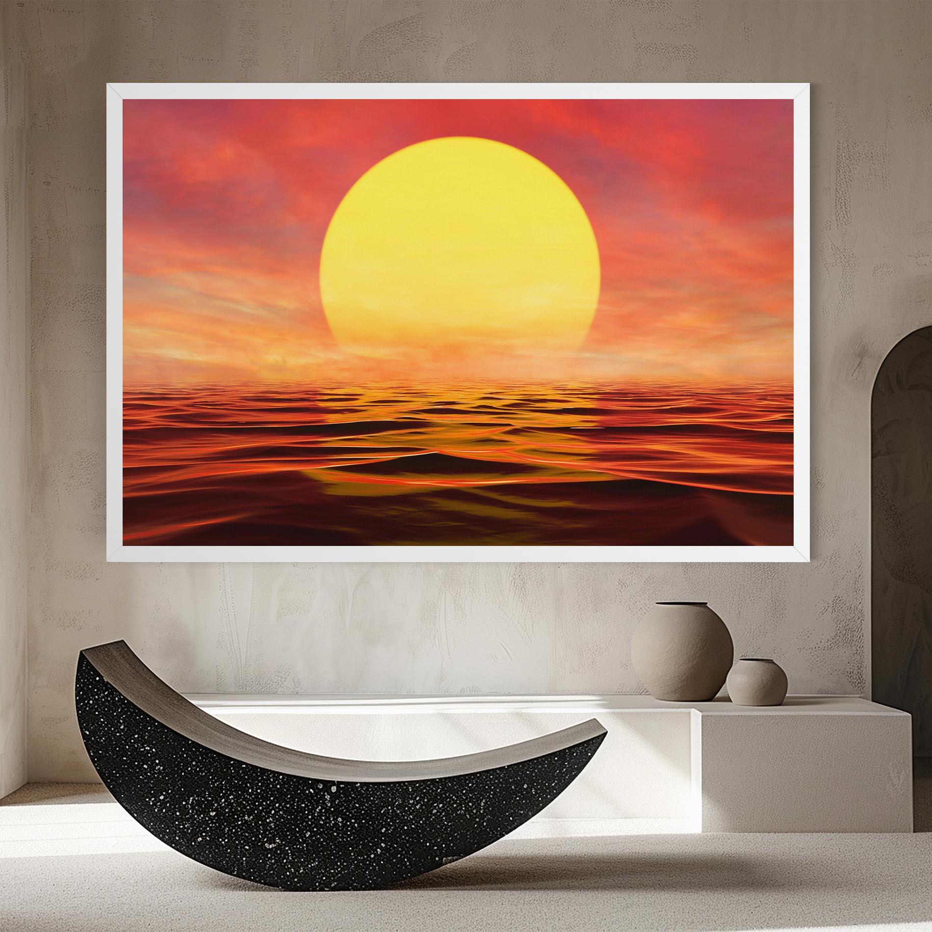 Leinwandbild Clouds Reflection Sky mockup 8