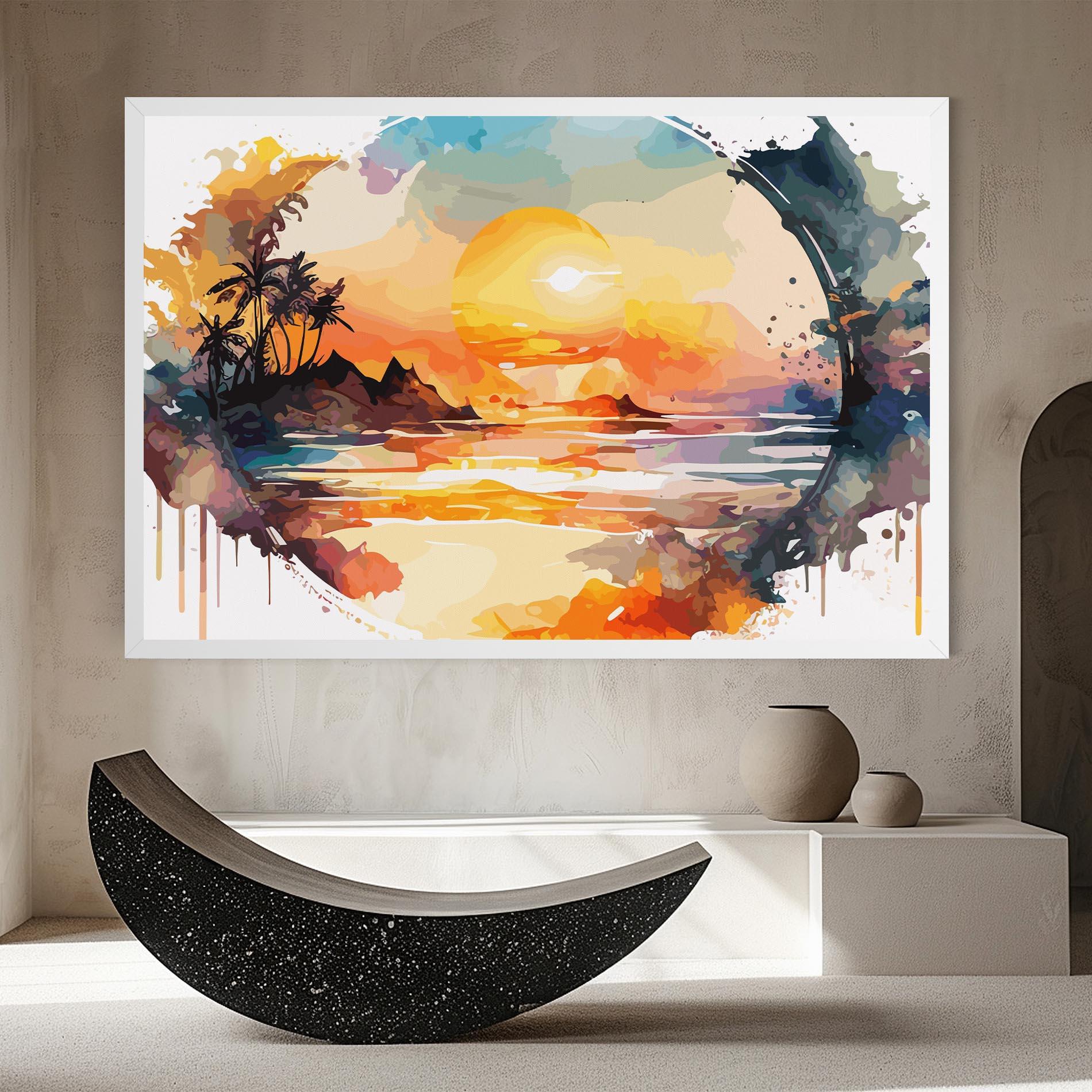 Leinwandbild Sunrise Art mockup 8