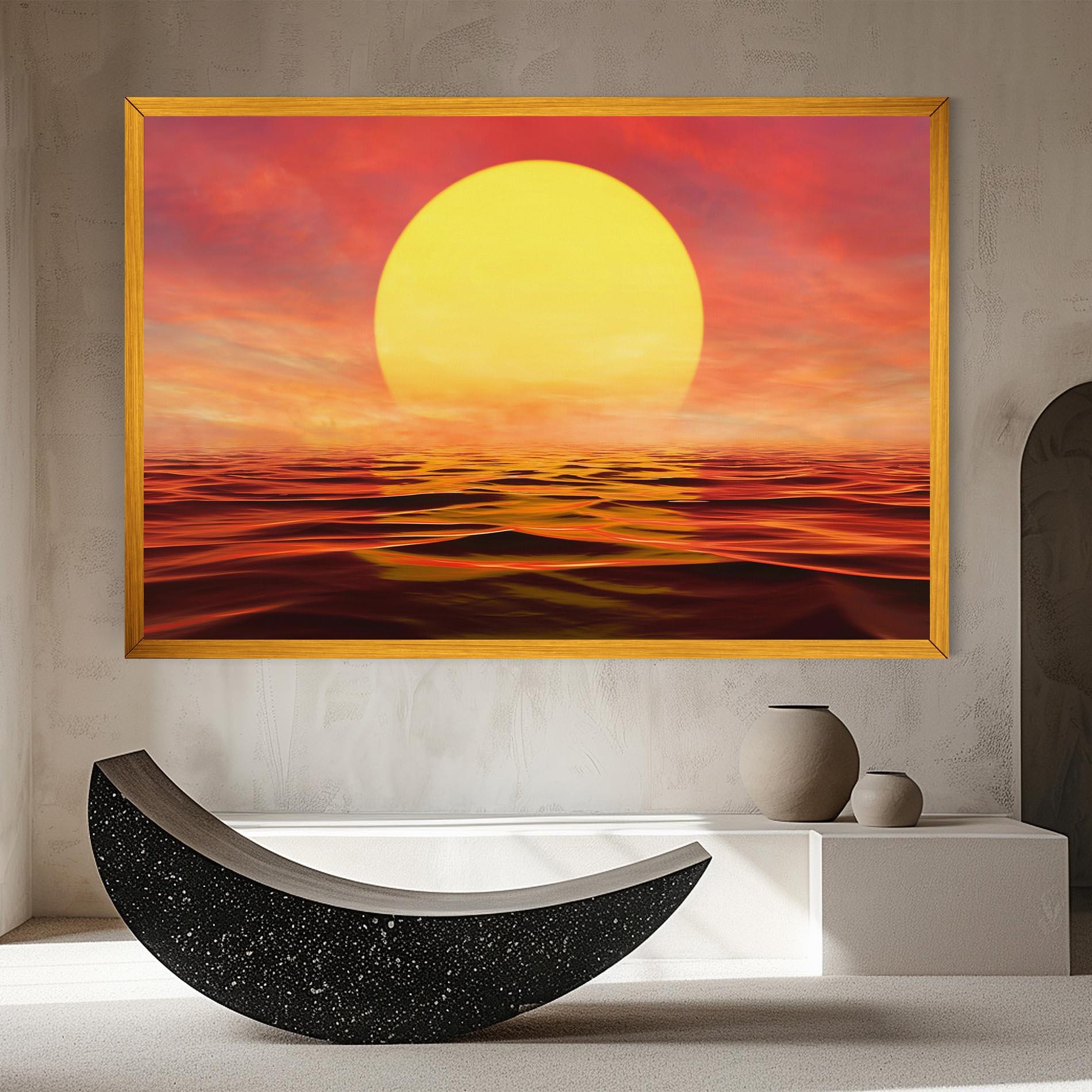 Leinwandbild Clouds Reflection Sky mockup 8