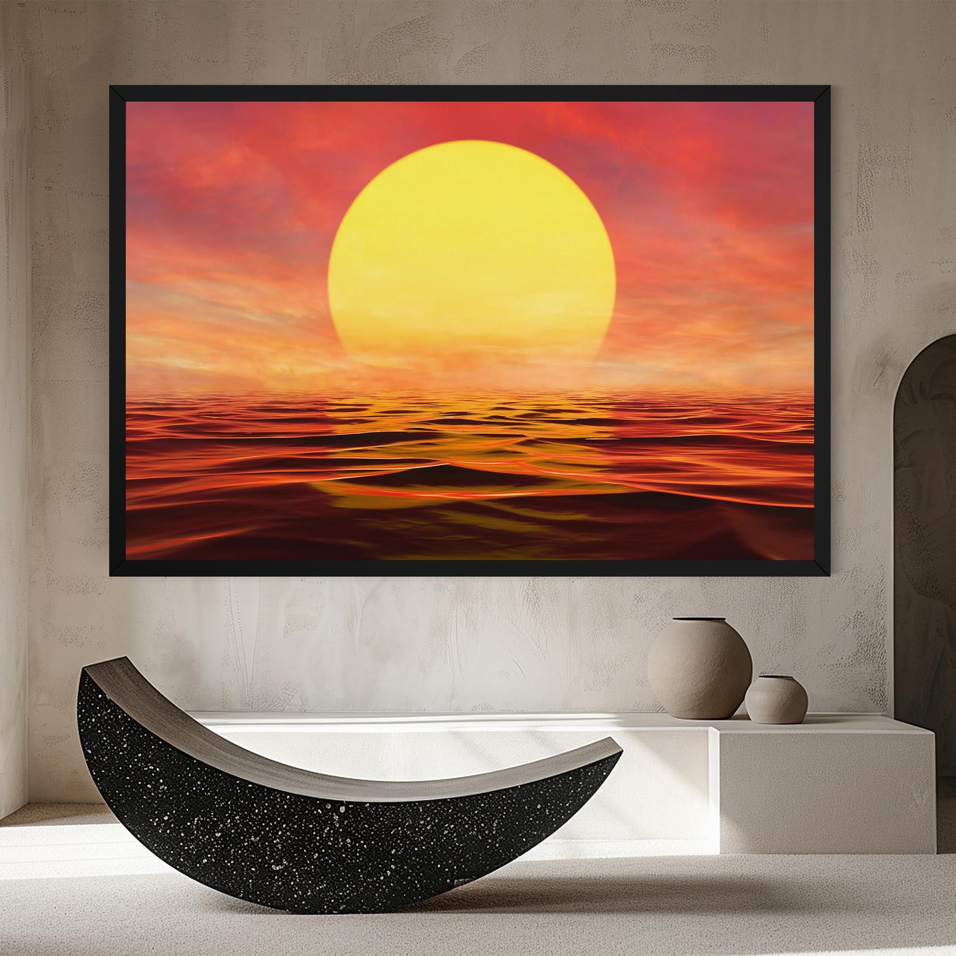 Leinwandbild Clouds Reflection Sky mockup 8