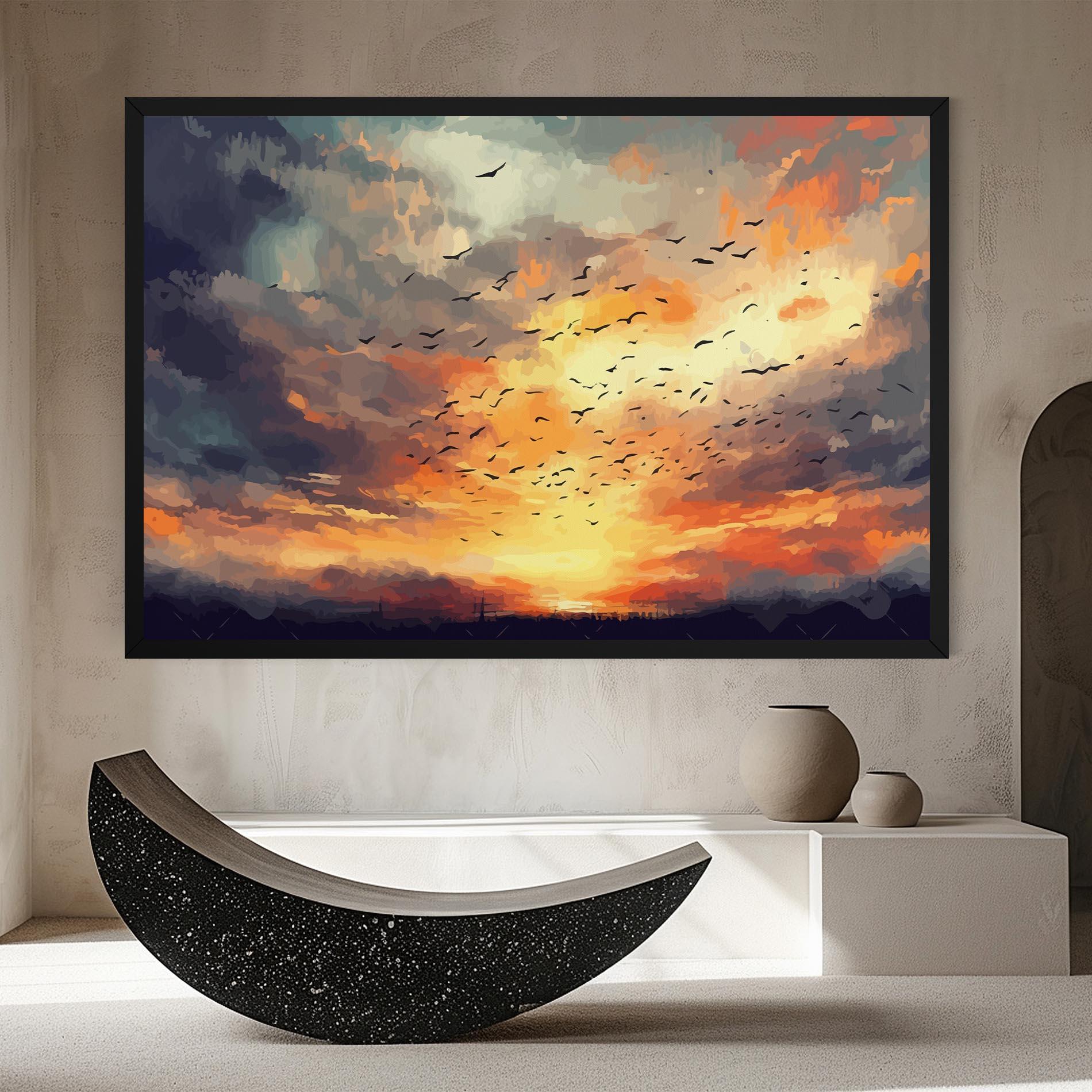 Leinwandbild Majestic Sunset mockup 8