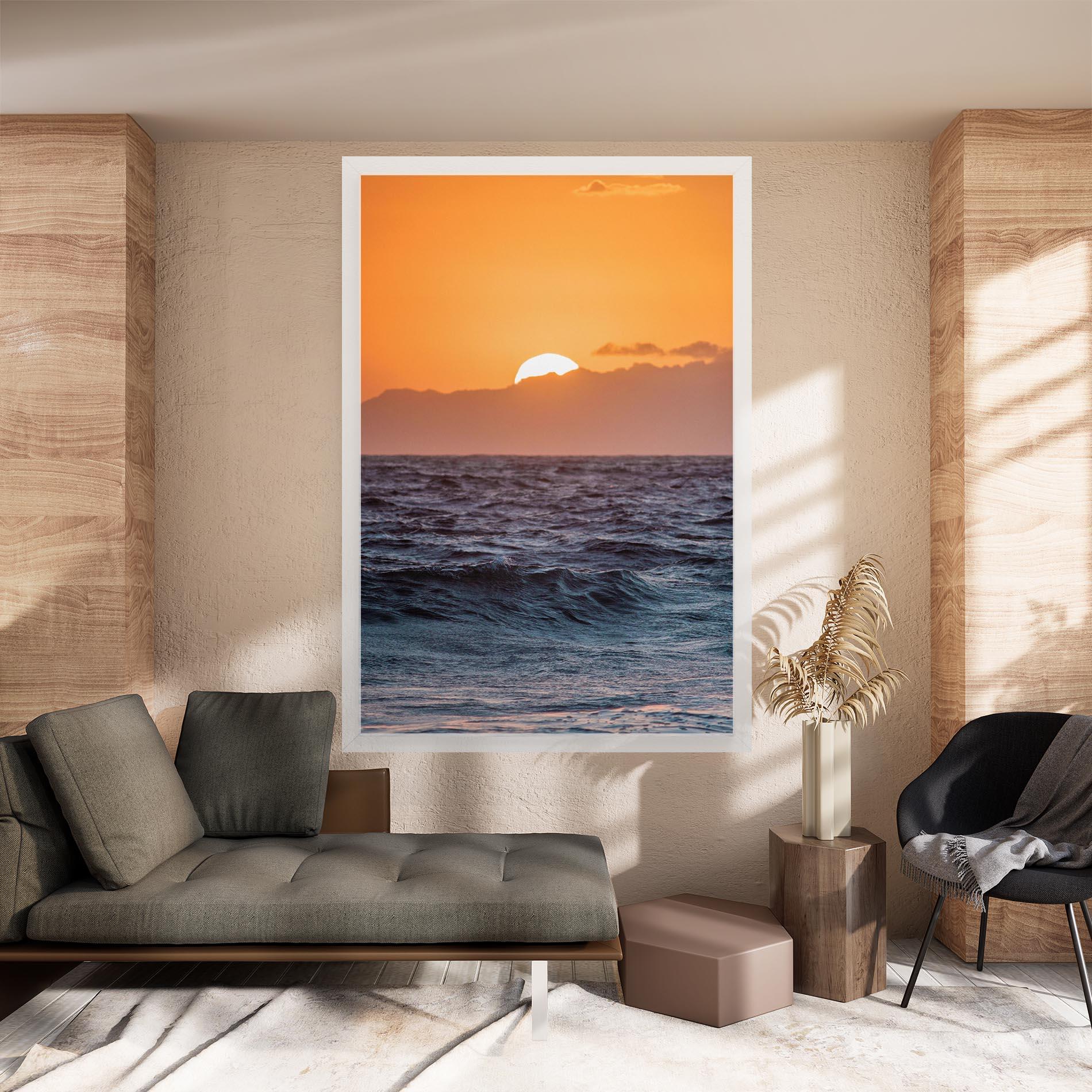 Leinwandbild Morning Waves mockup 8