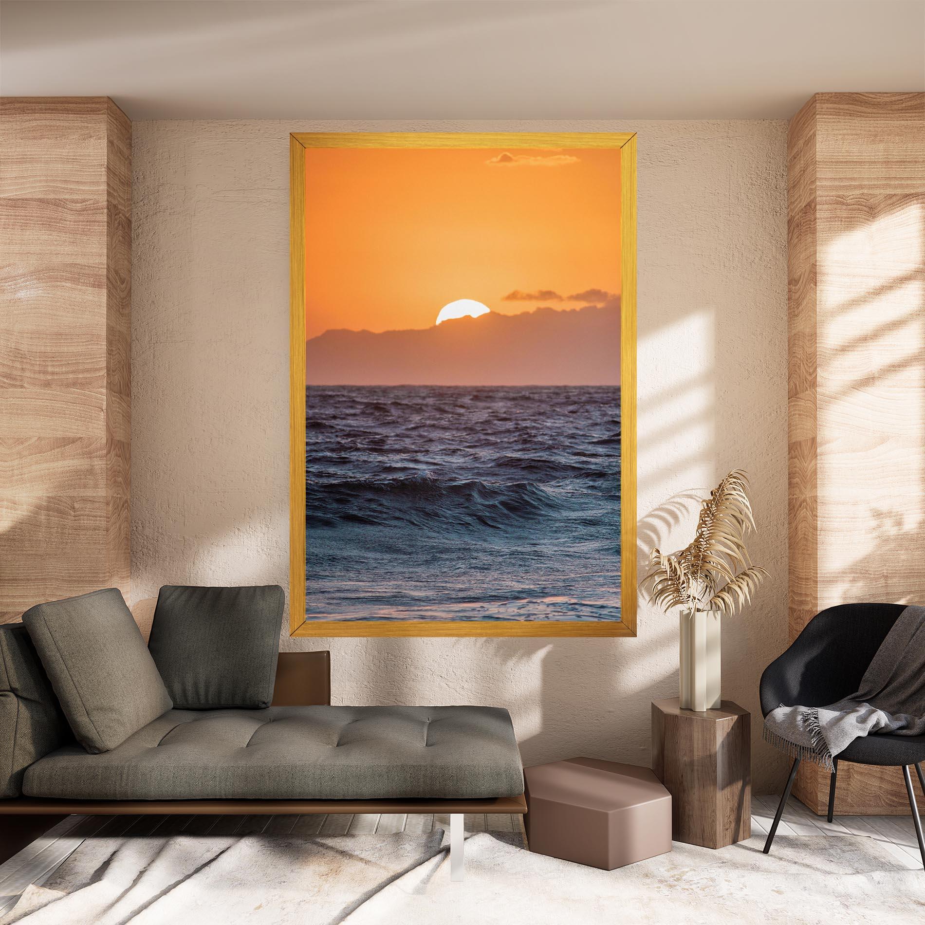 Leinwandbild Morning Waves mockup 8