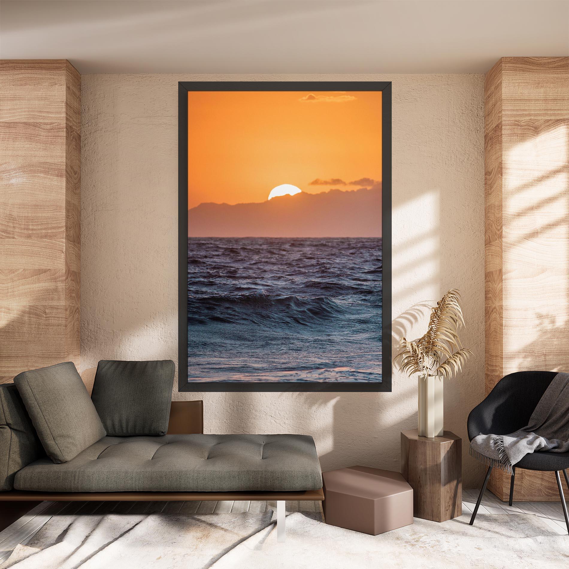 Leinwandbild Morning Waves mockup 8