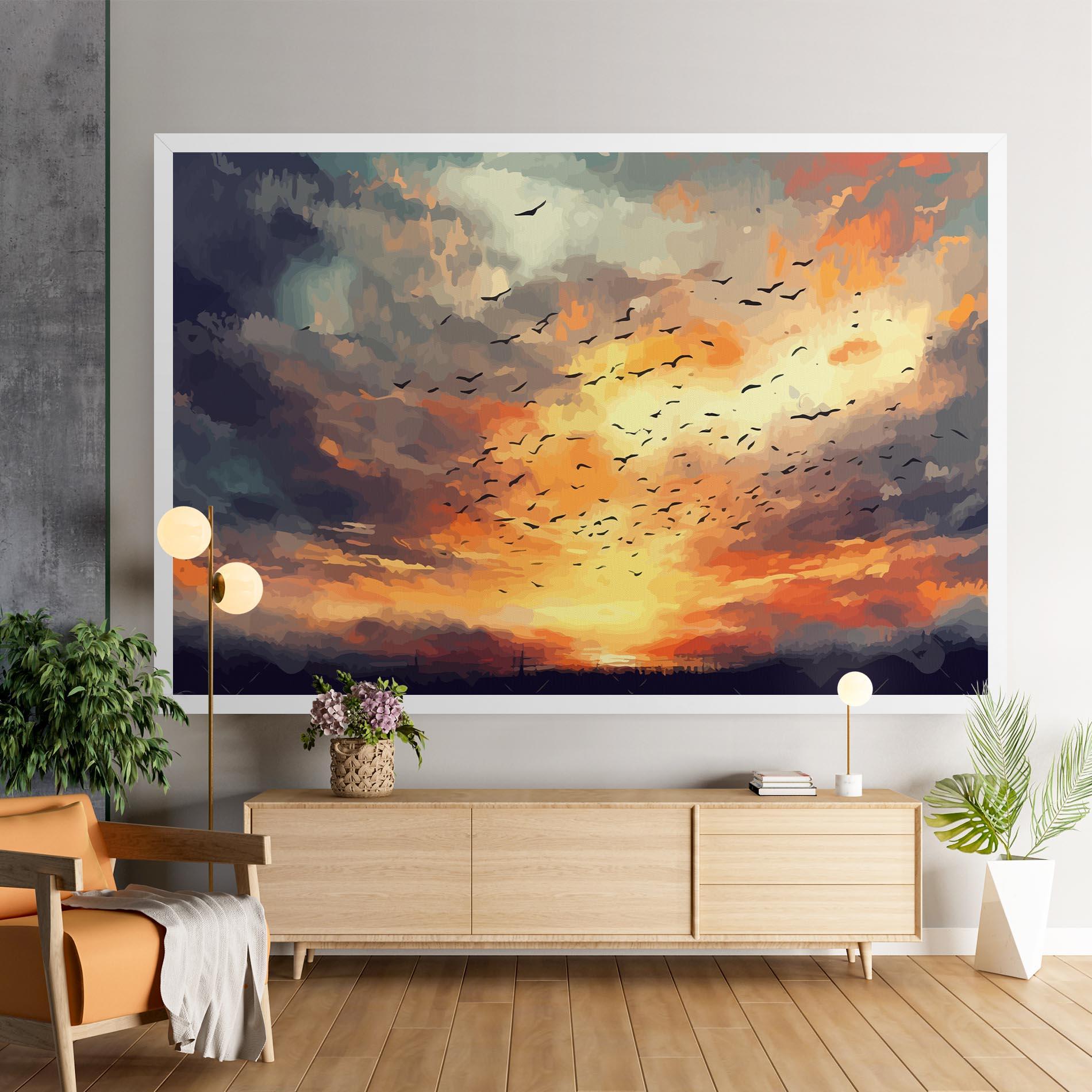Leinwandbild Majestic Sunset mockup 9