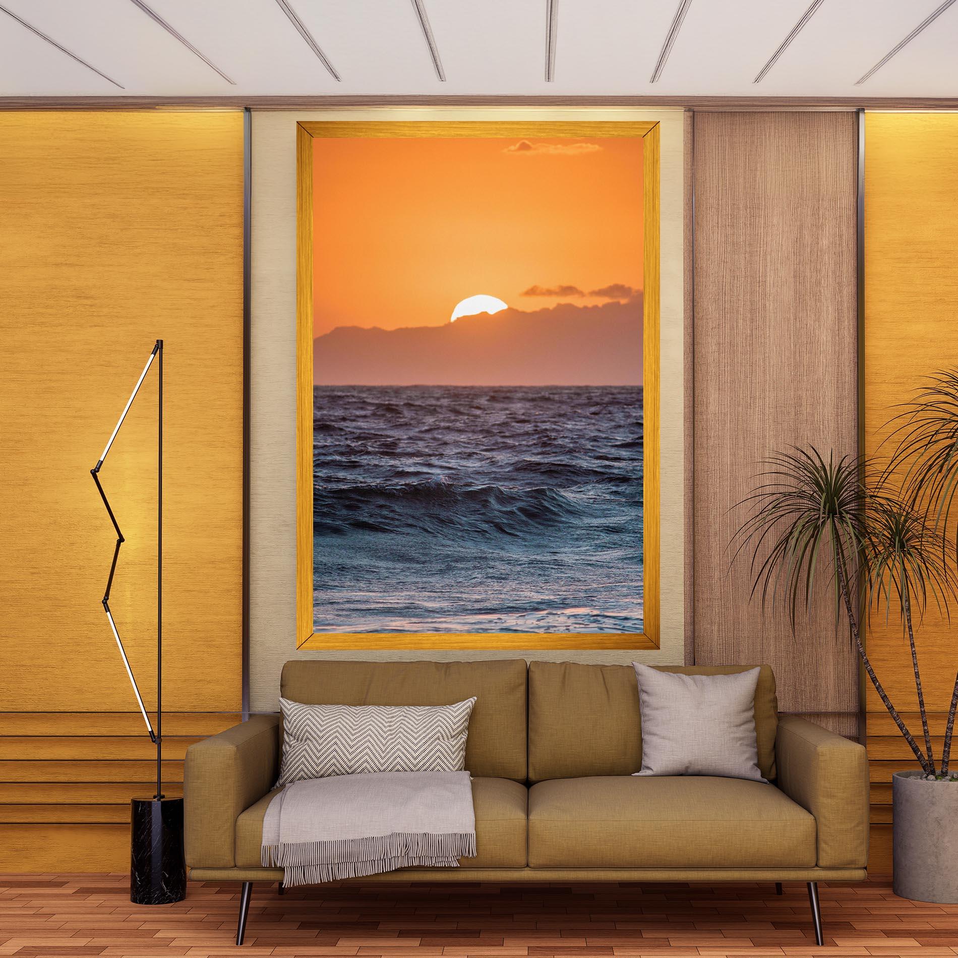 Leinwandbild Morning Waves mockup 9