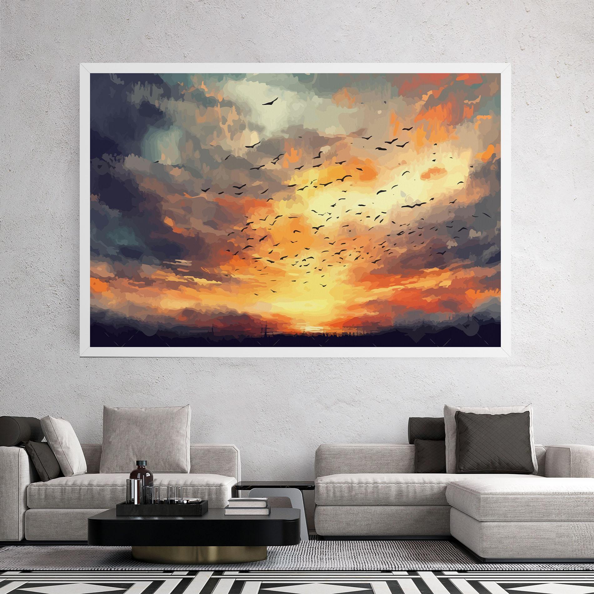 Leinwandbild Majestic Sunset mockup 2