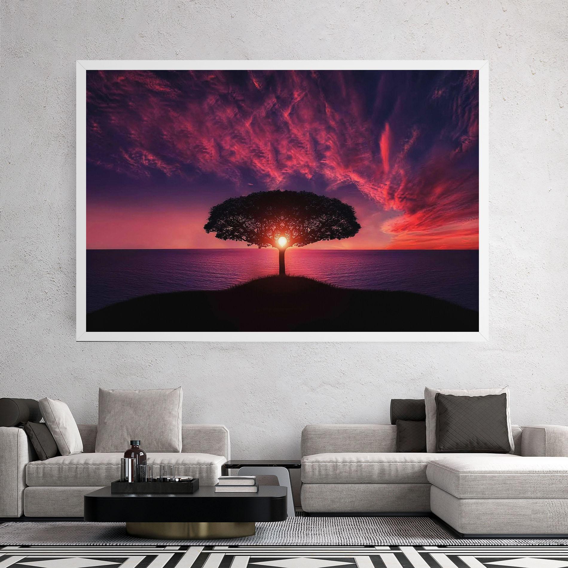 Leinwandbild Sun Tree mockup 2