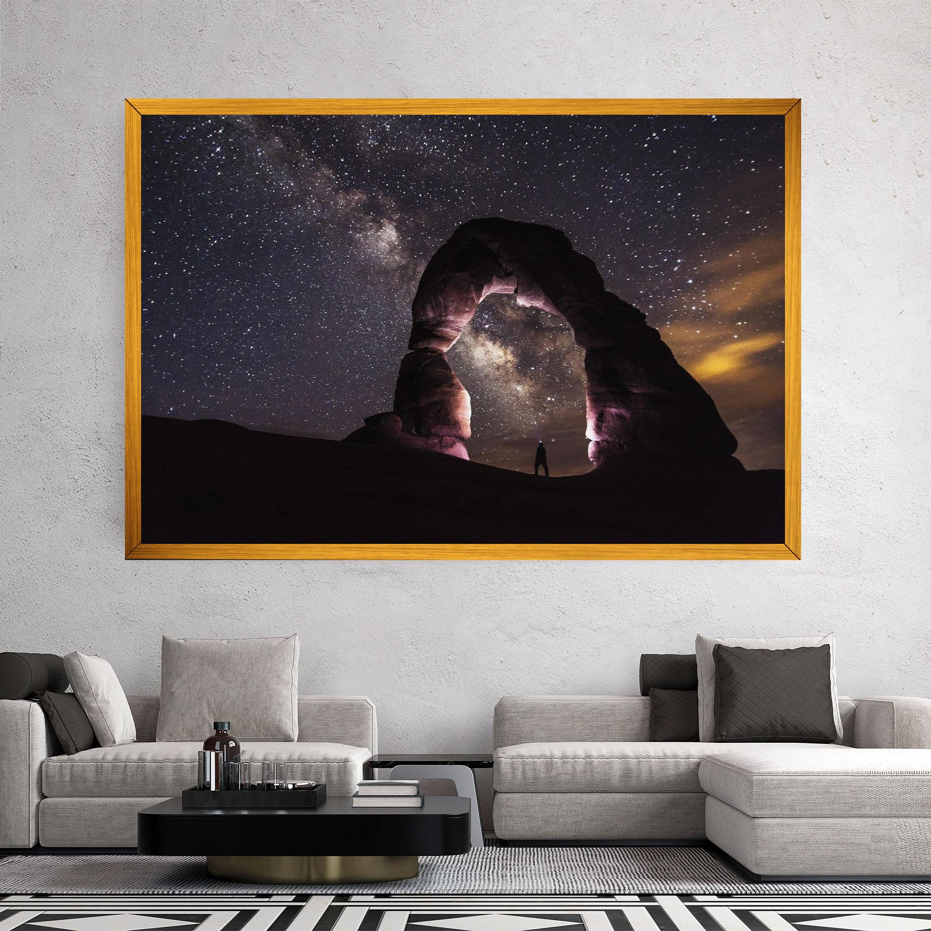 Leinwandbild Stars Landscape mockup 2