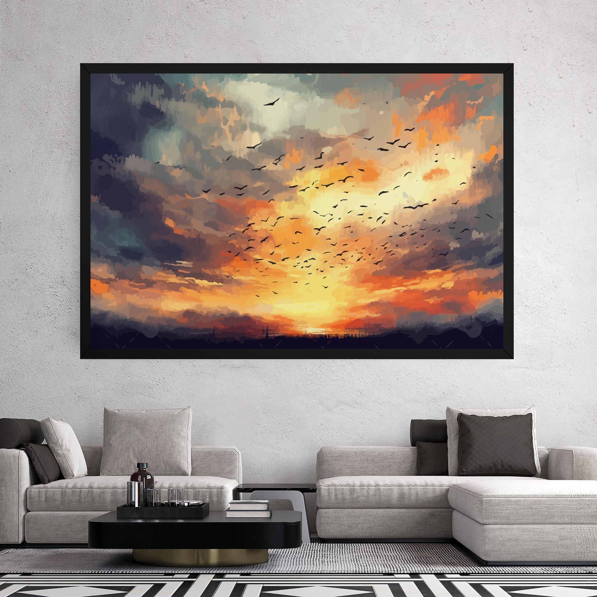 Leinwandbild Majestic Sunset mockup 2