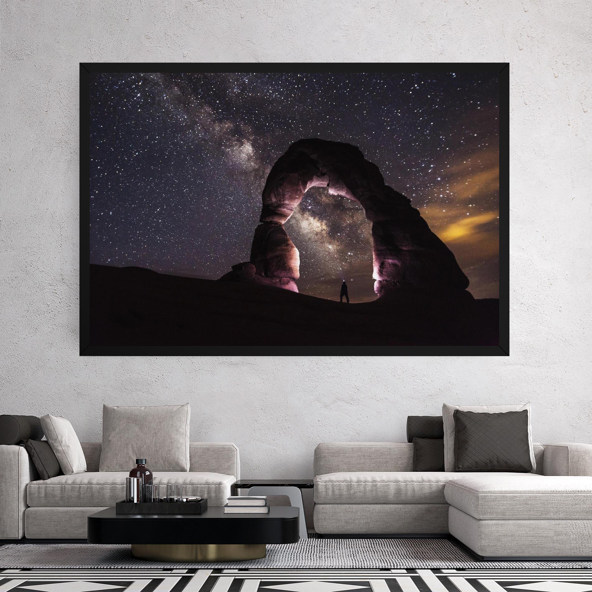 Leinwandbild Stars Landscape mockup 2