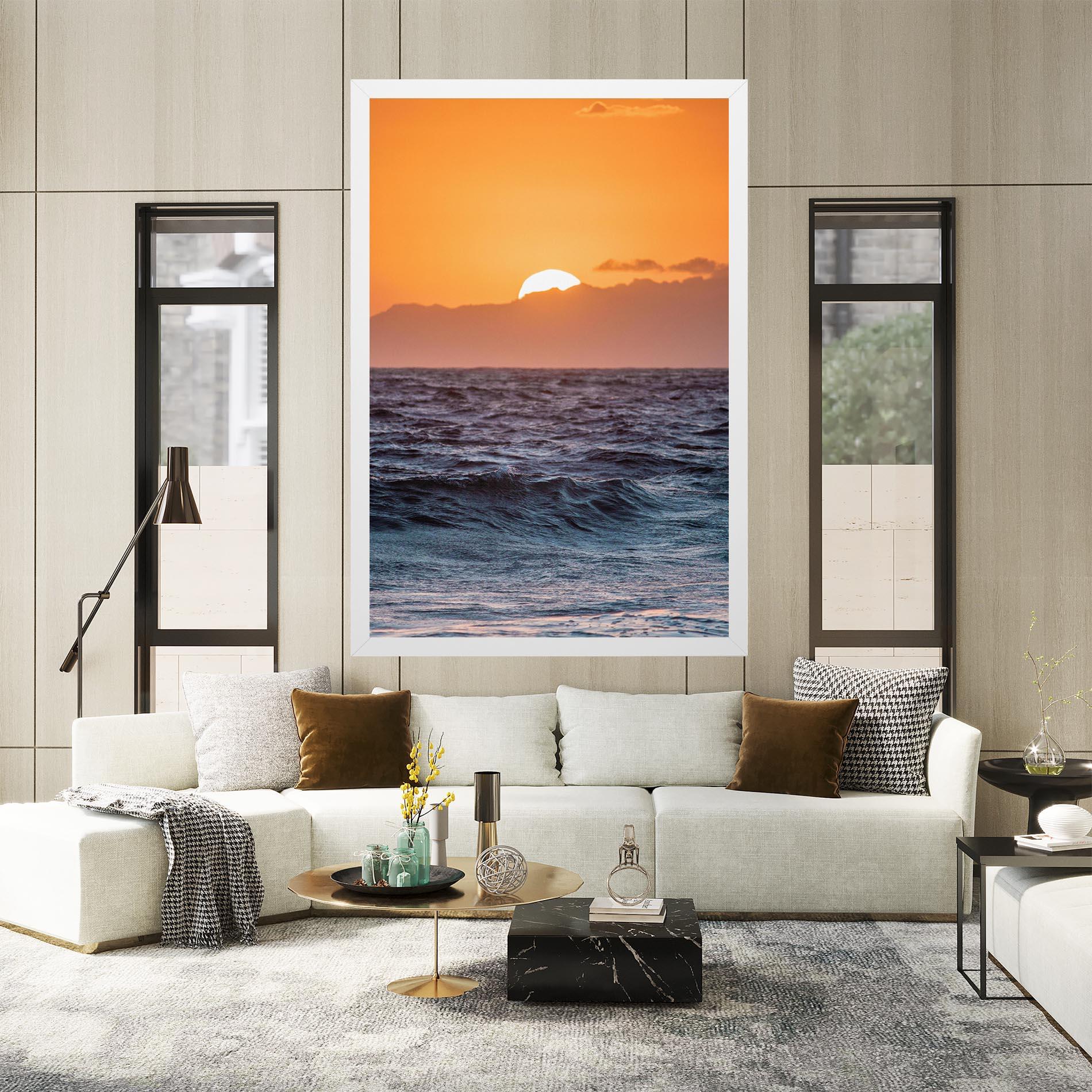 Leinwandbild Morning Waves mockup 2