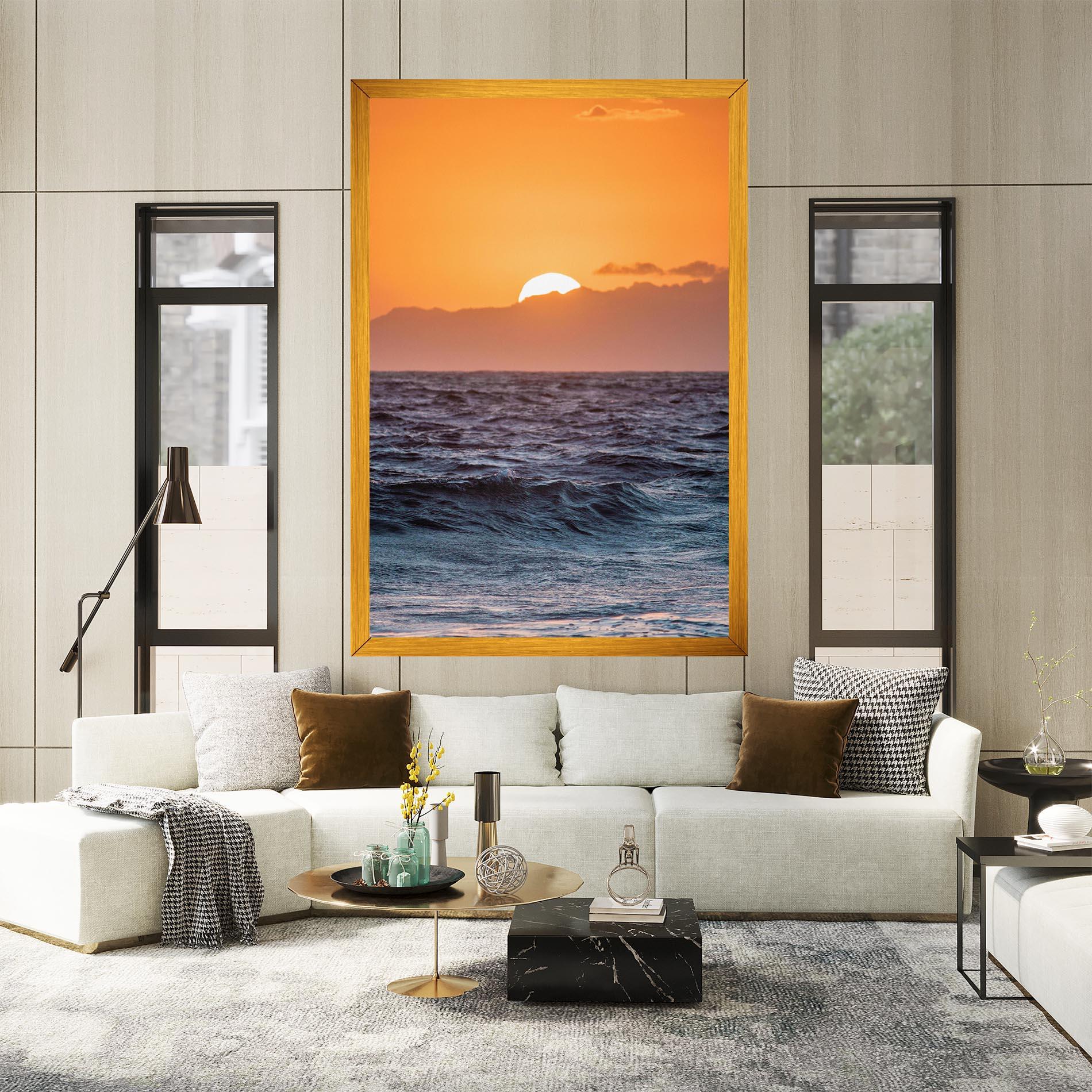 Leinwandbild Morning Waves mockup 2