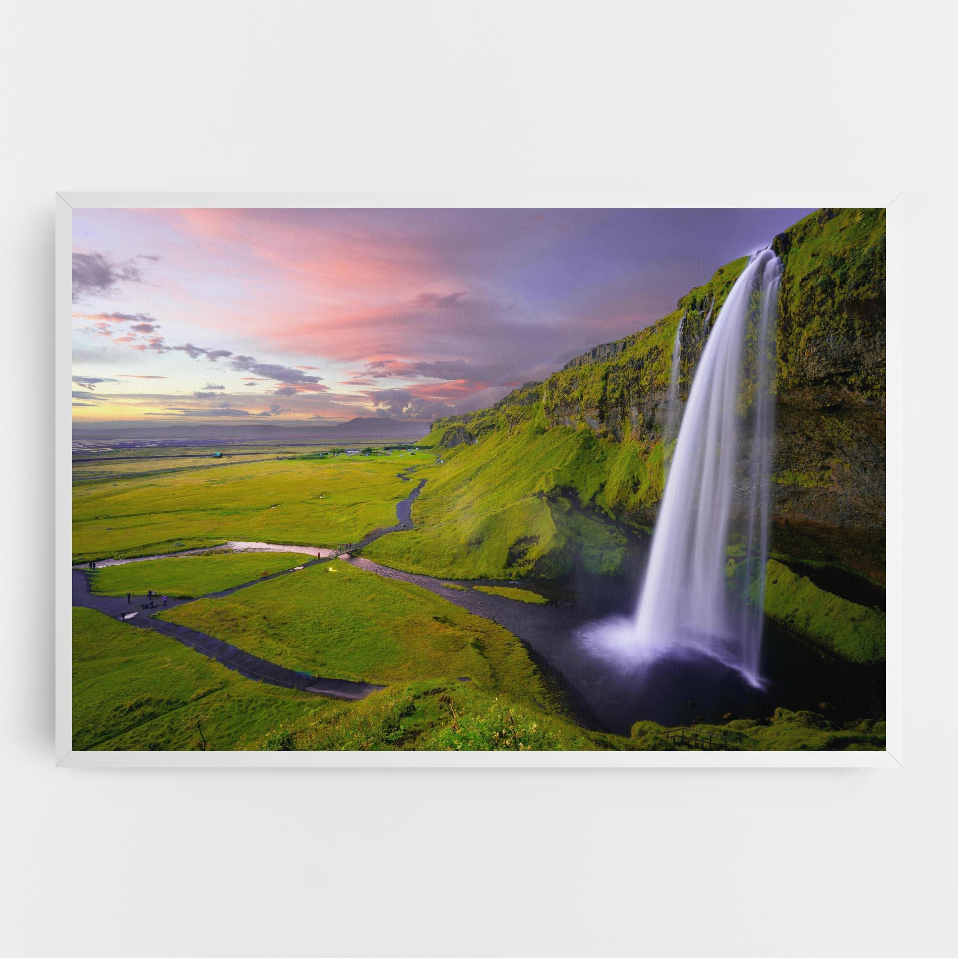 Leinwandbild Pink Wky Waterfall mockup 0