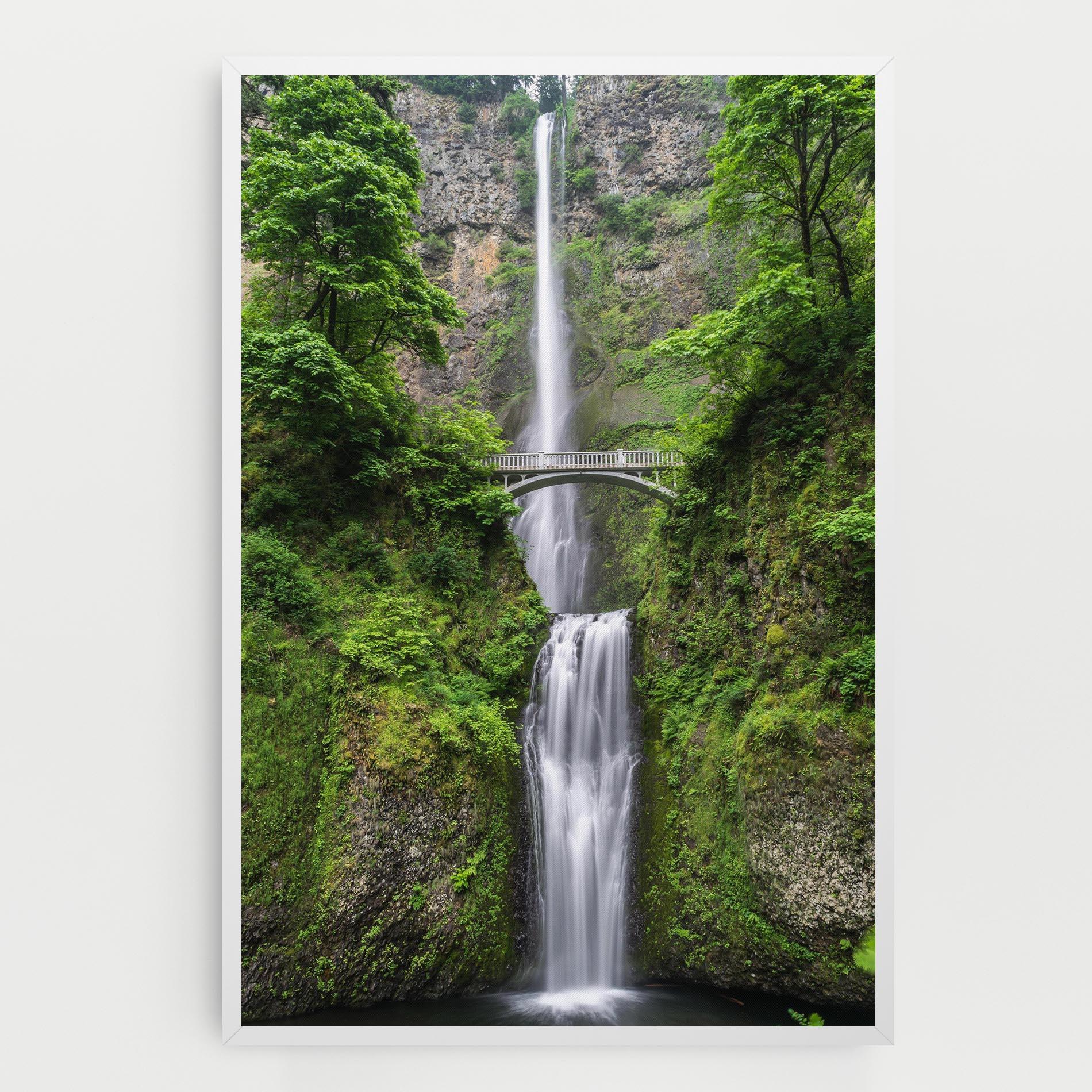 Leinwandbild Green Leaves Bridge View mockup 0