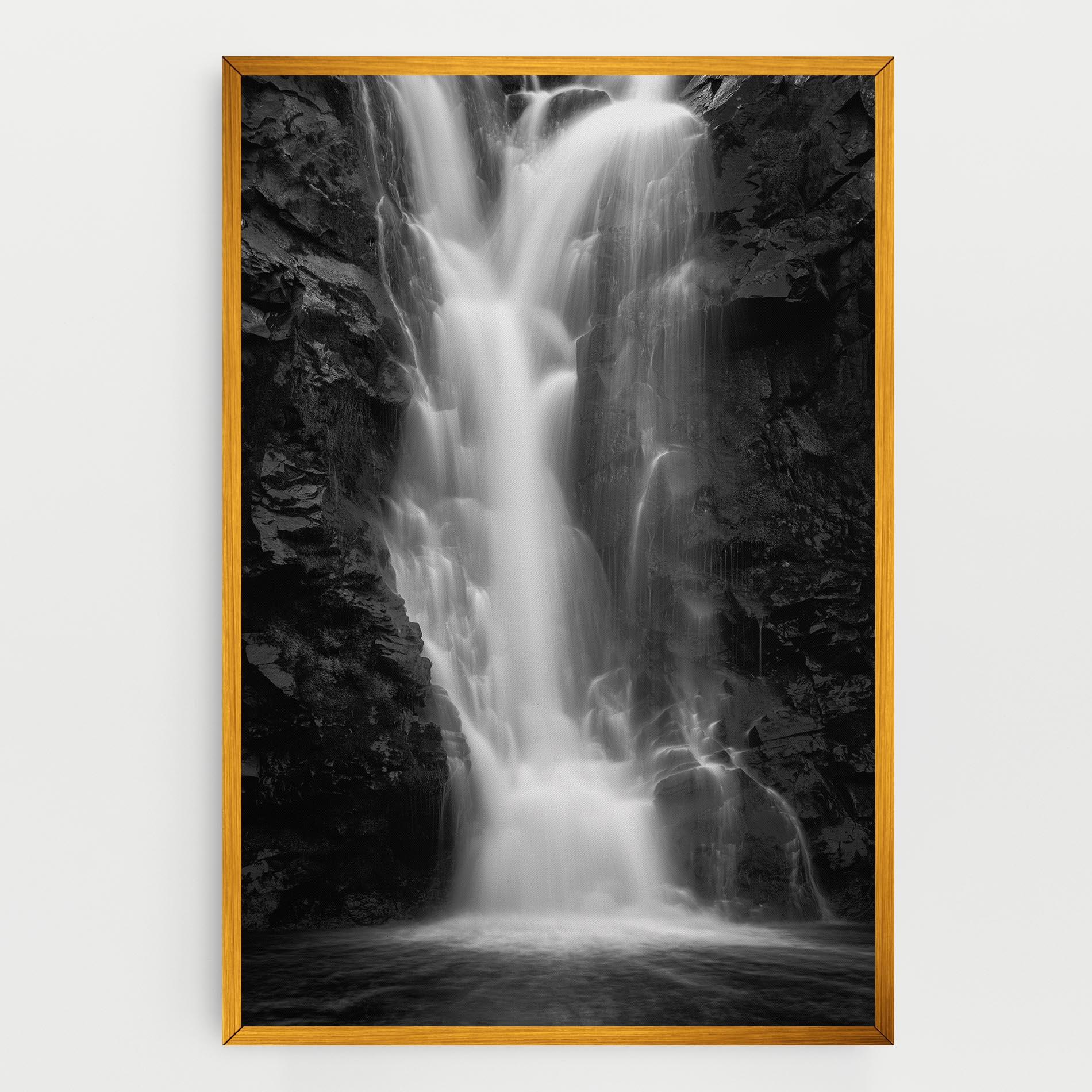 Leinwandbild Black Rock Waterfall View mockup 0
