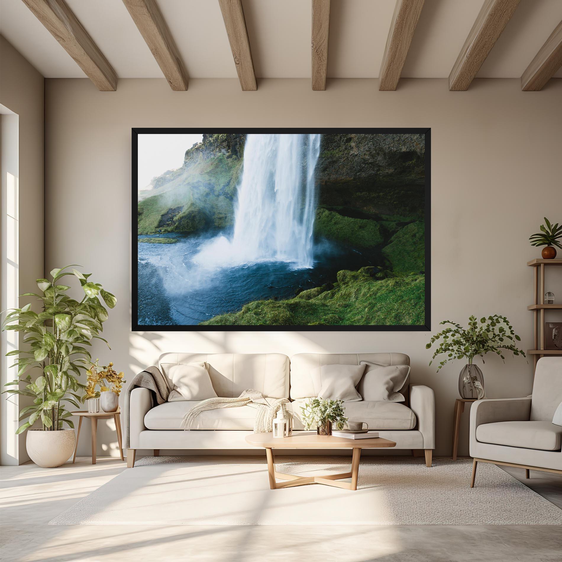 Leinwandbild Majestic Waterfall mockup 6