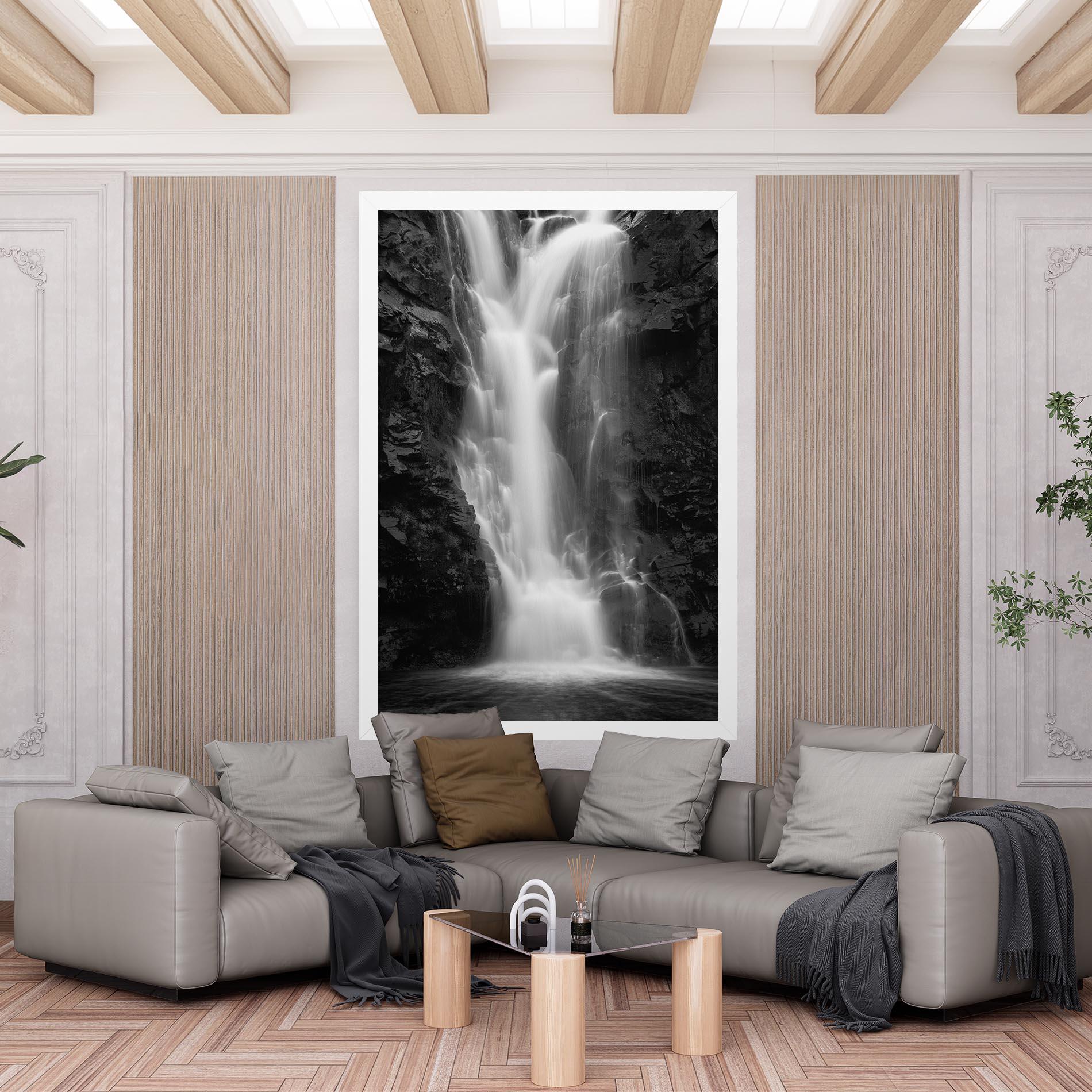 Leinwandbild Black Rock Waterfall View mockup 6