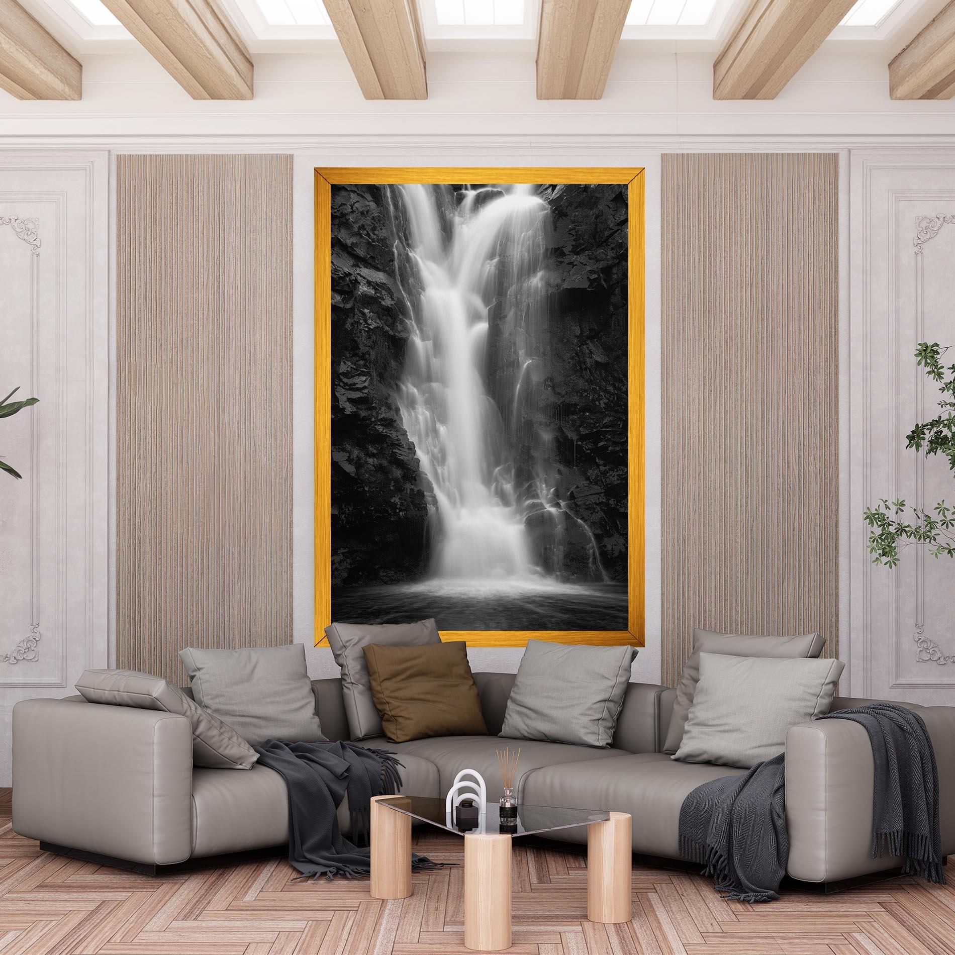 Leinwandbild Black Rock Waterfall View mockup 6