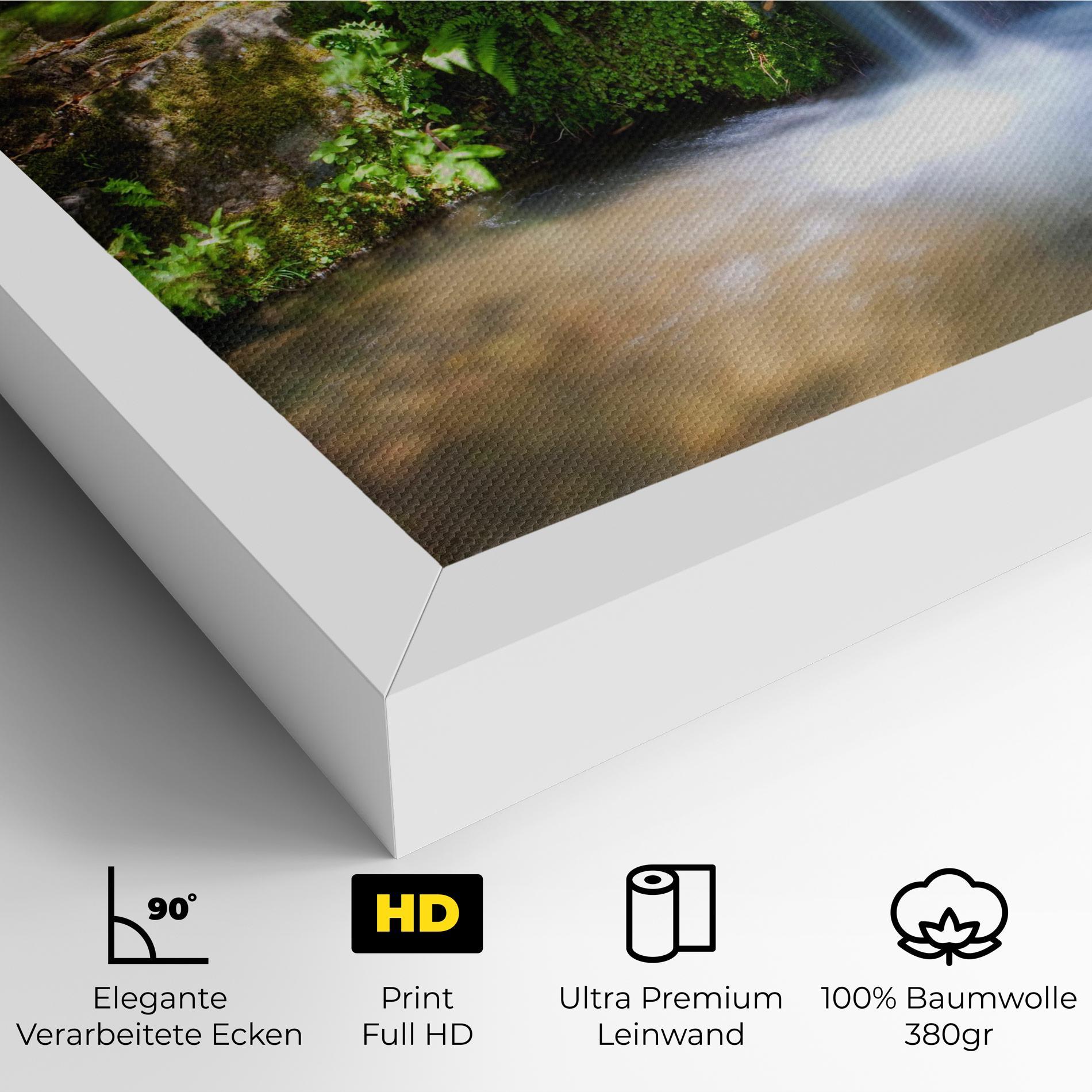 Leinwandbild Jungle View Waterfall mockup 4