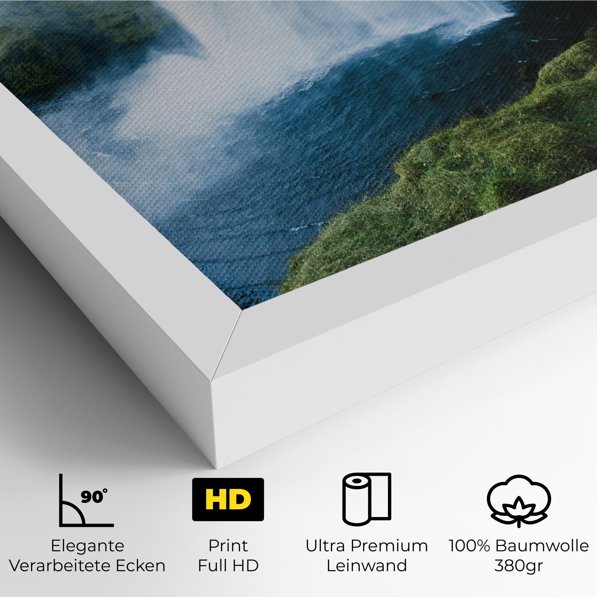 Leinwandbild Majestic Waterfall mockup 4