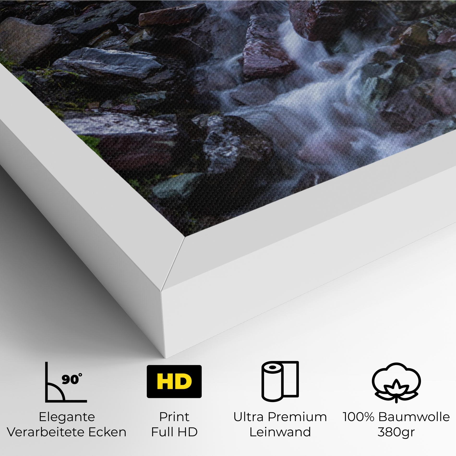 Leinwandbild Water Falling Field mockup 4