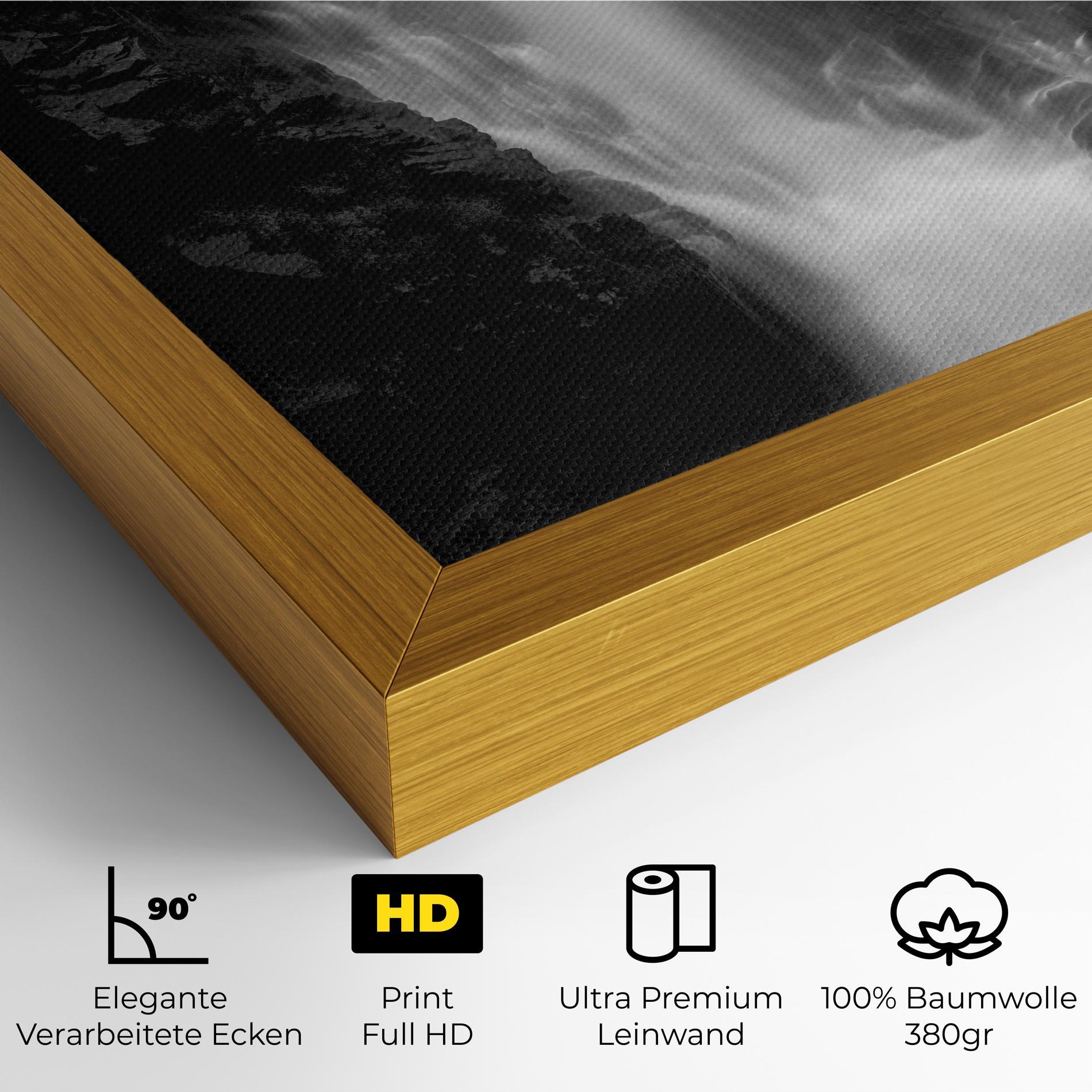 Leinwandbild Black Rock Waterfall View mockup 4
