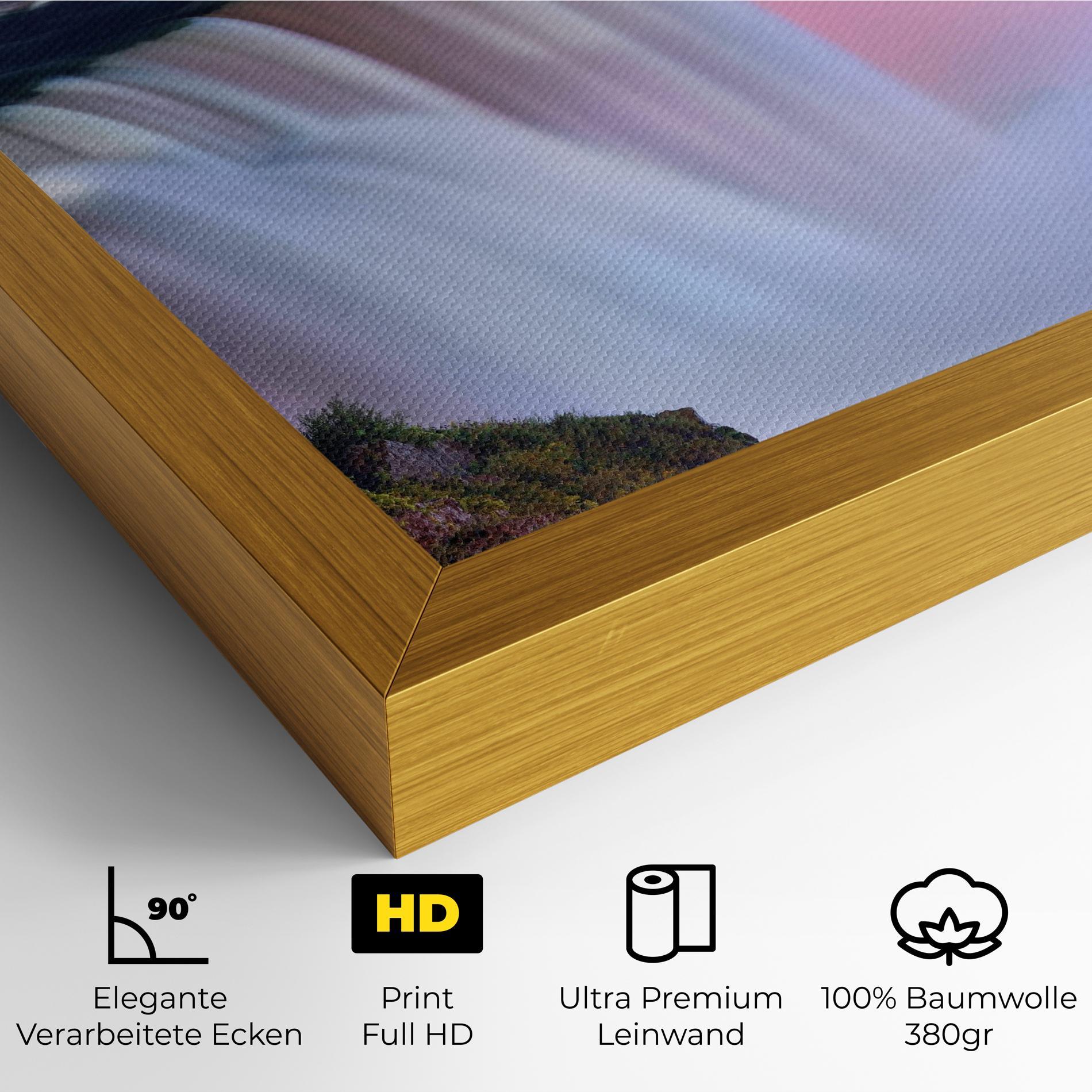 Leinwandbild Dreamy Purple Waterfall mockup 4