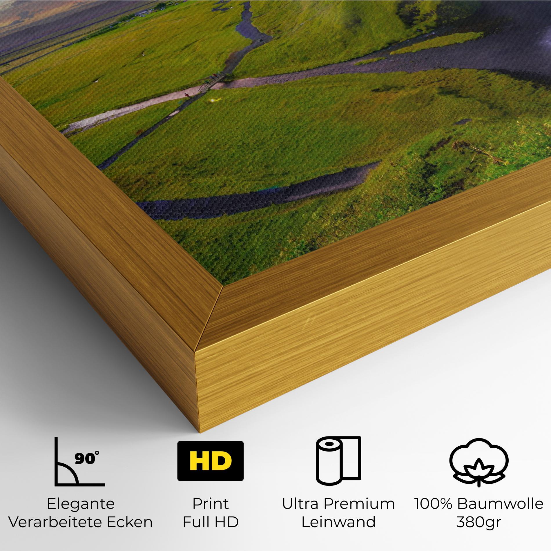 Leinwandbild Pink Wky Waterfall mockup 4