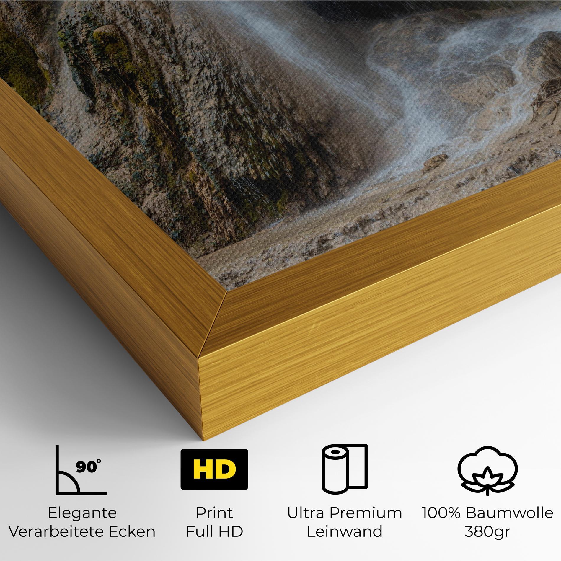 Leinwandbild Pretty Waterfall Forest mockup 4