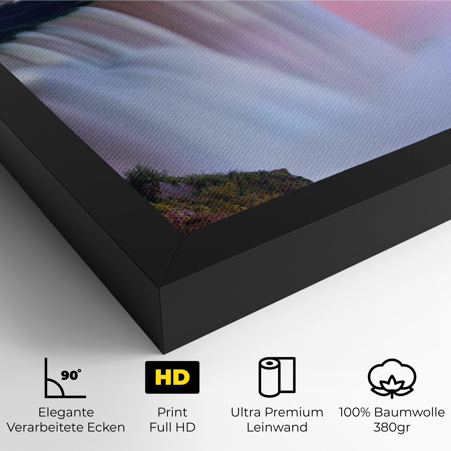 Leinwandbild Dreamy Purple Waterfall mockup 4