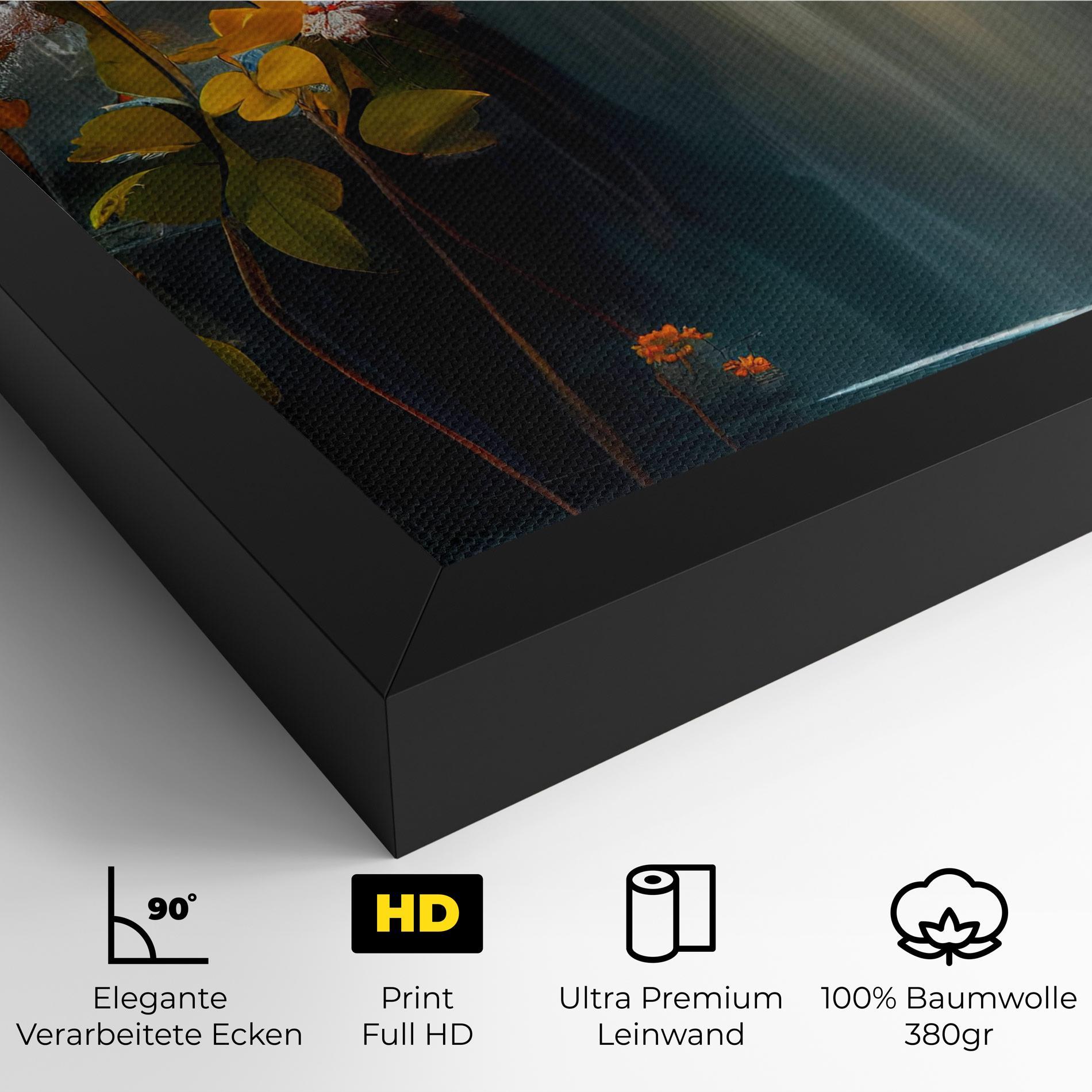 Leinwandbild Flowers Waterfall mockup 4