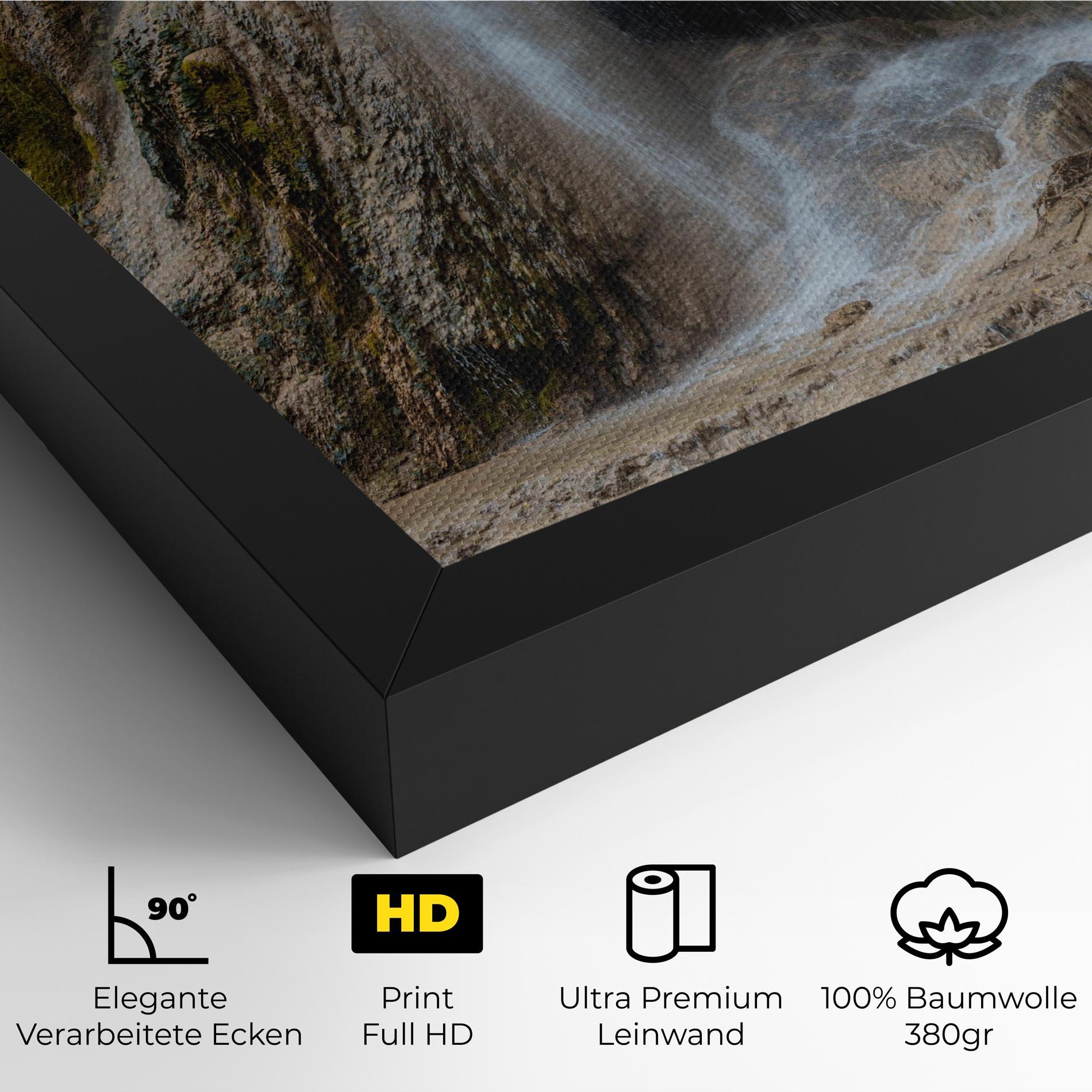 Leinwandbild Pretty Waterfall Forest mockup 4