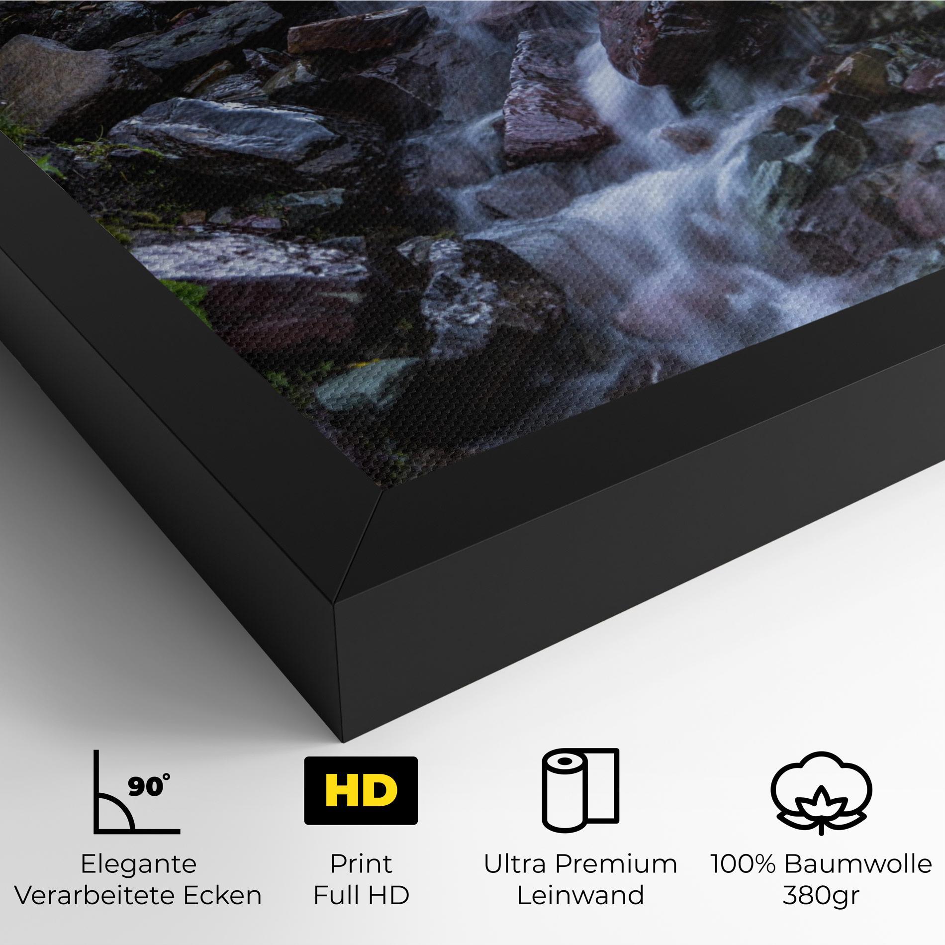 Leinwandbild Water Falling Field mockup 4