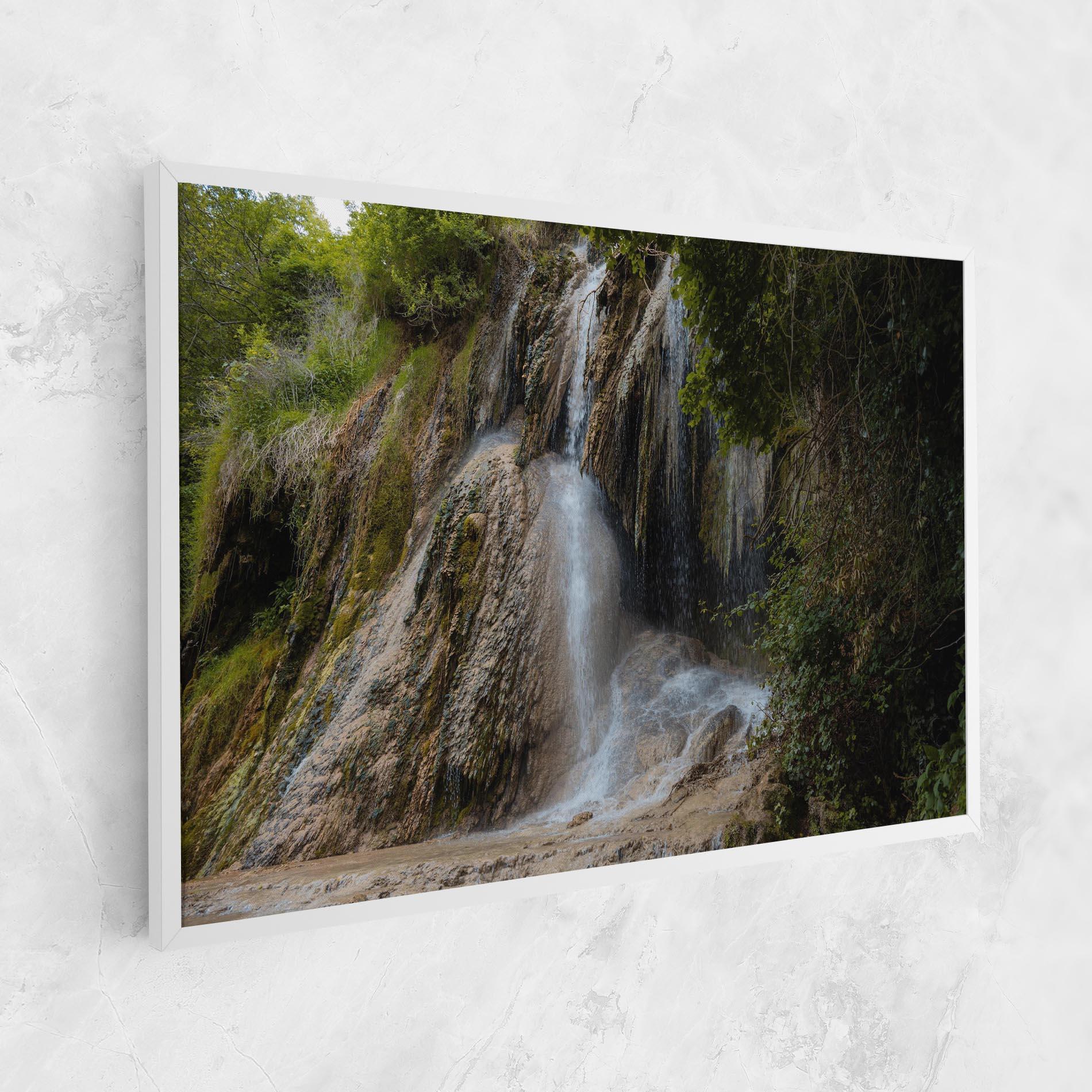 Leinwandbild Pretty Waterfall Forest mockup 1