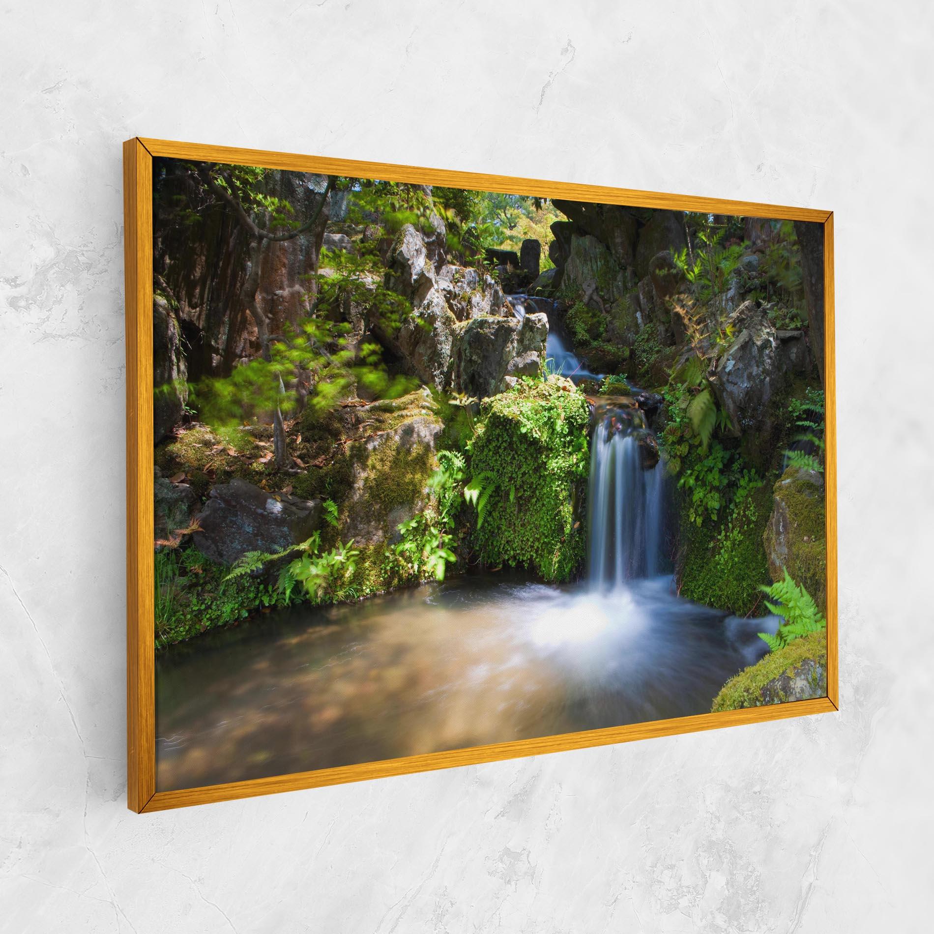 Leinwandbild Jungle View Waterfall mockup 1