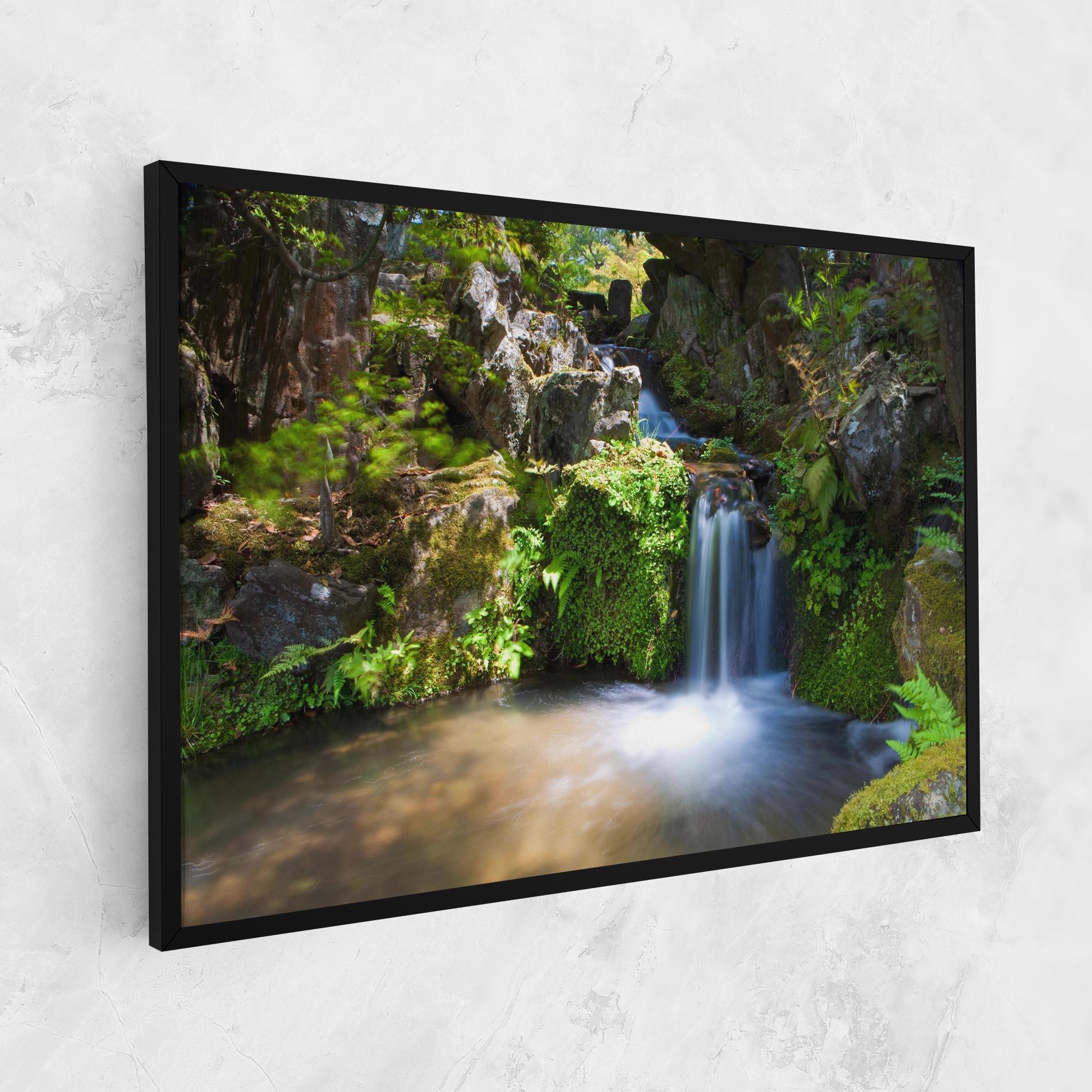 Leinwandbild Jungle View Waterfall mockup 1